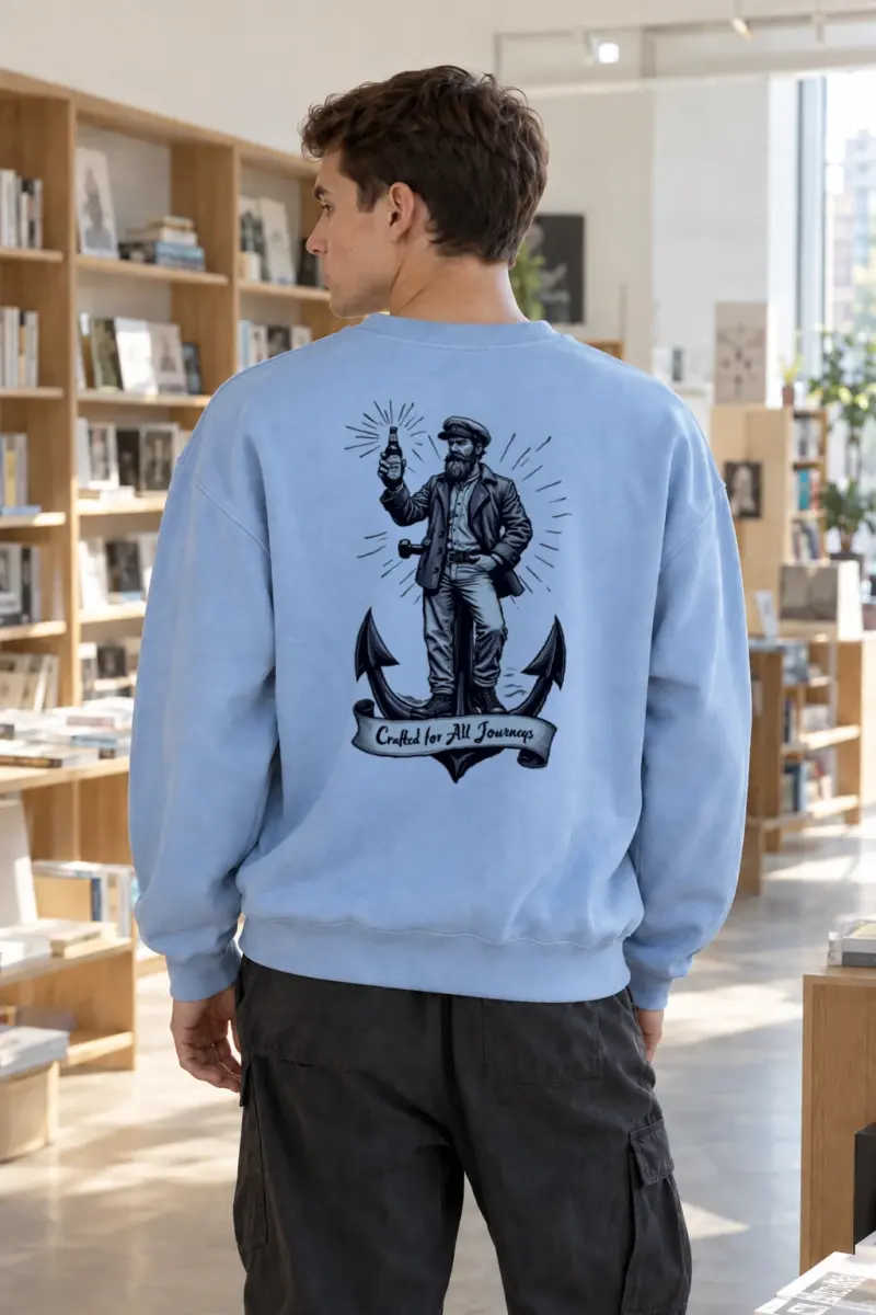 “Crafted For All Journeys” Heavy Blend Unisex Crewneck Sweatshirt | Gildan 18000