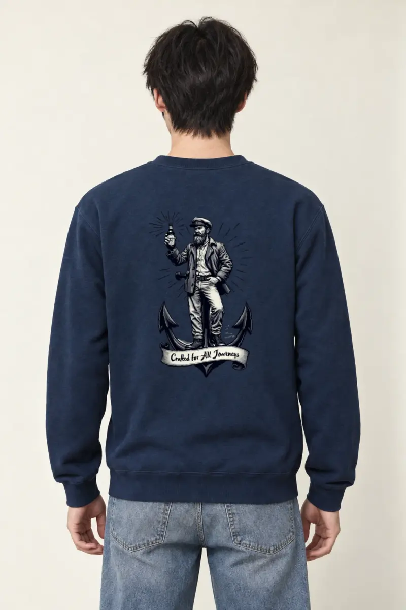 "Crafted For All Journeys" Heavy Blend Unisex Crewneck Sweatshirt