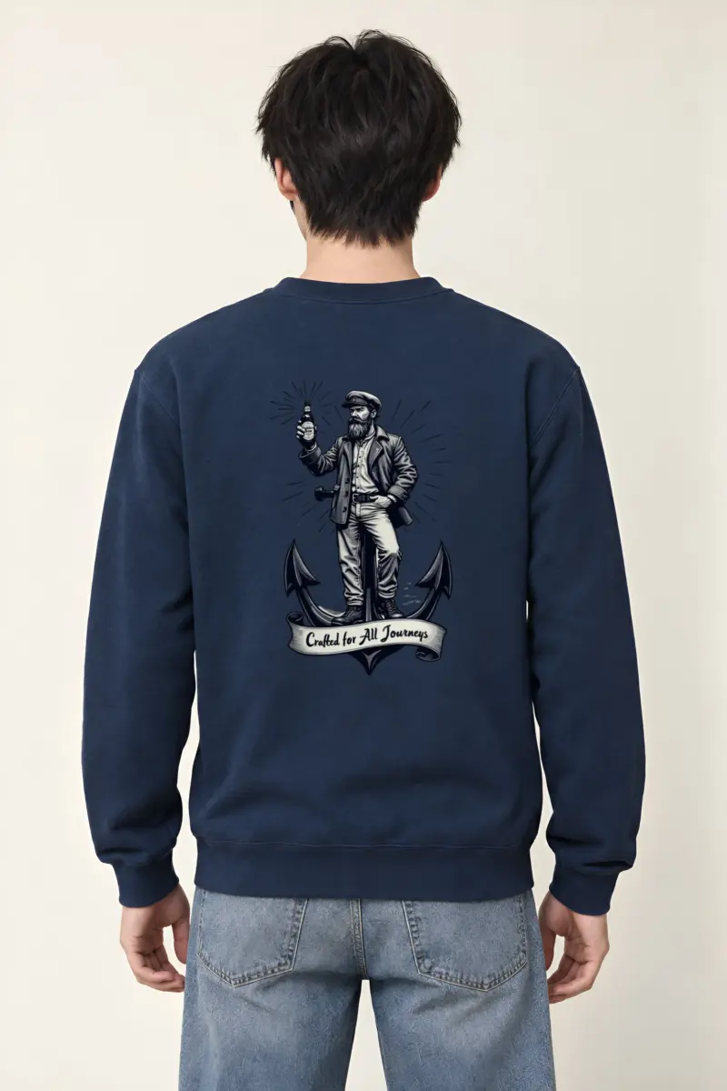 "Crafted For All Journeys" Heavy Blend Unisex Crewneck Sweatshirt