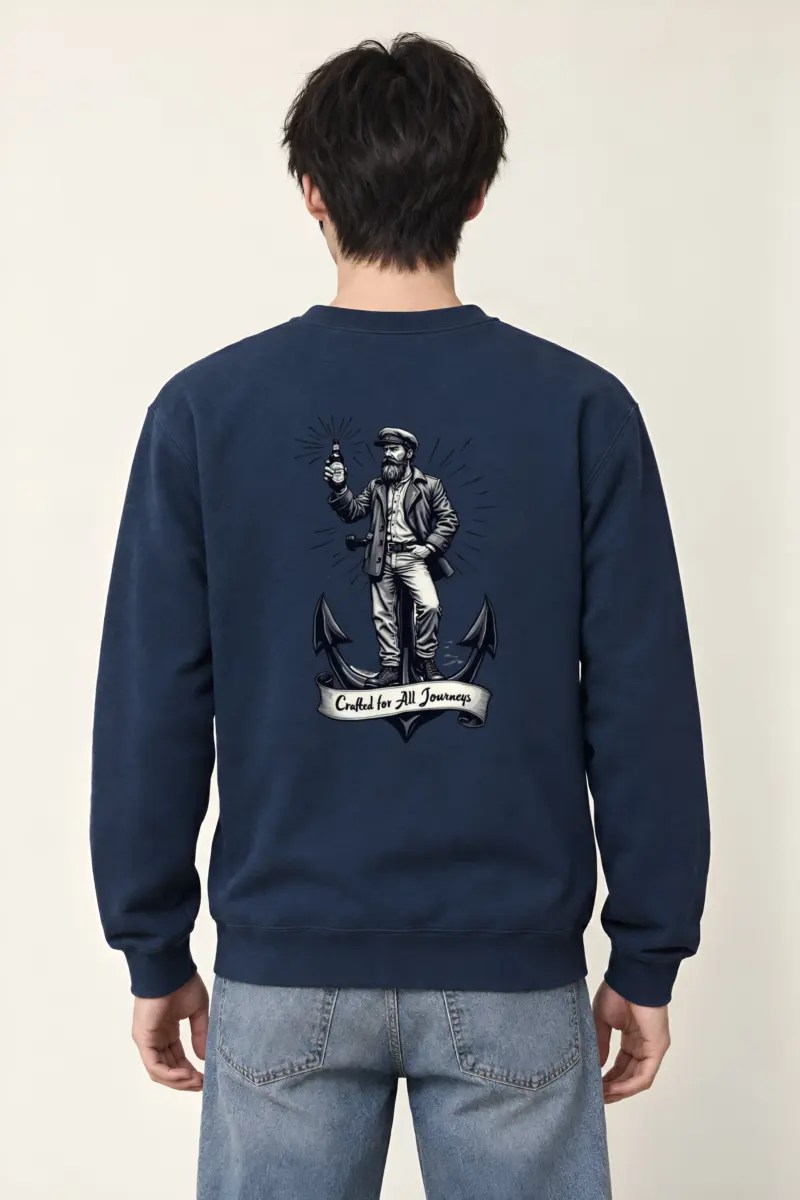 "Crafted For All Journeys" Heavy Blend Unisex Crewneck Sweatshirt