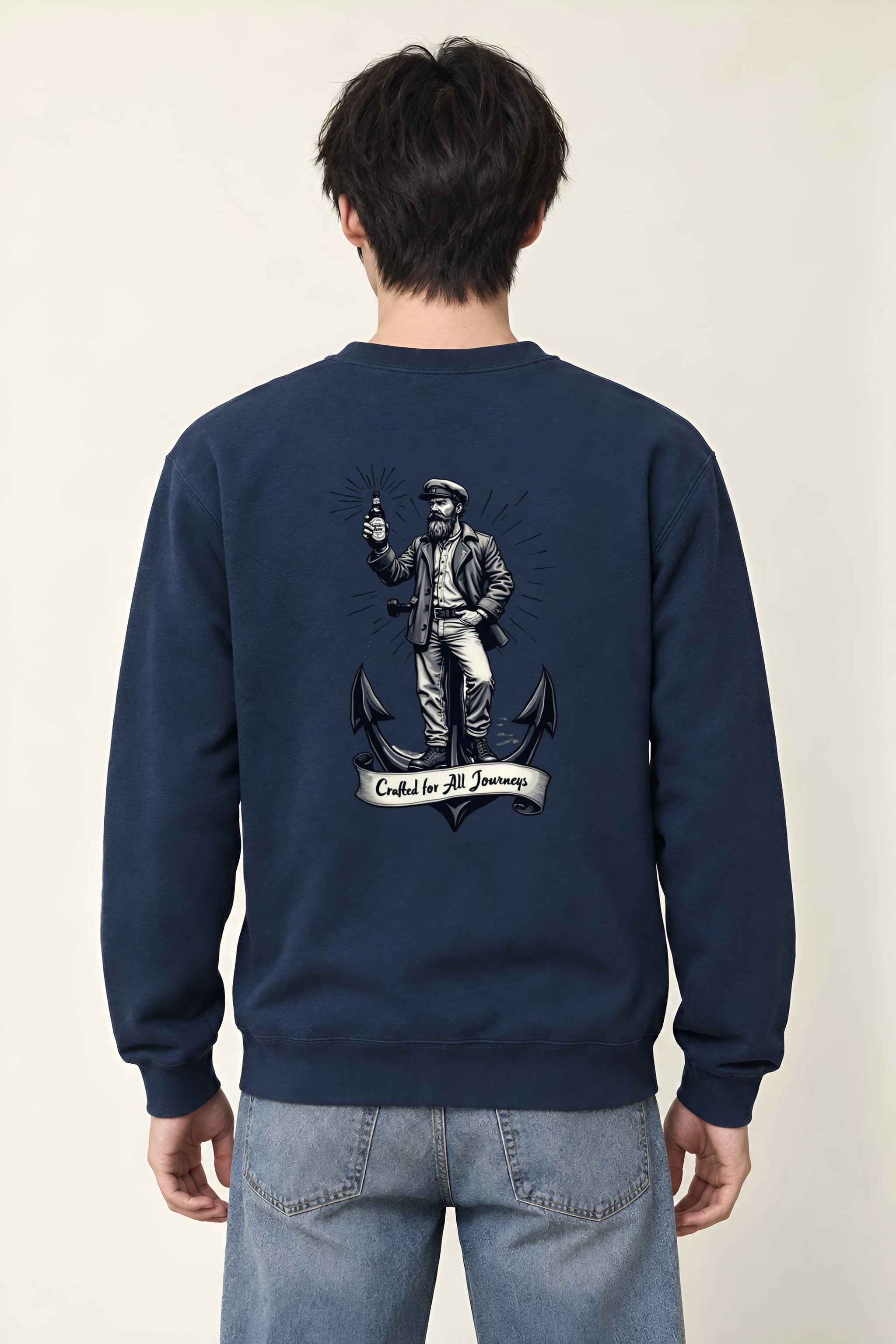"Crafted For All Journeys" Heavy Blend Unisex Crewneck Sweatshirt