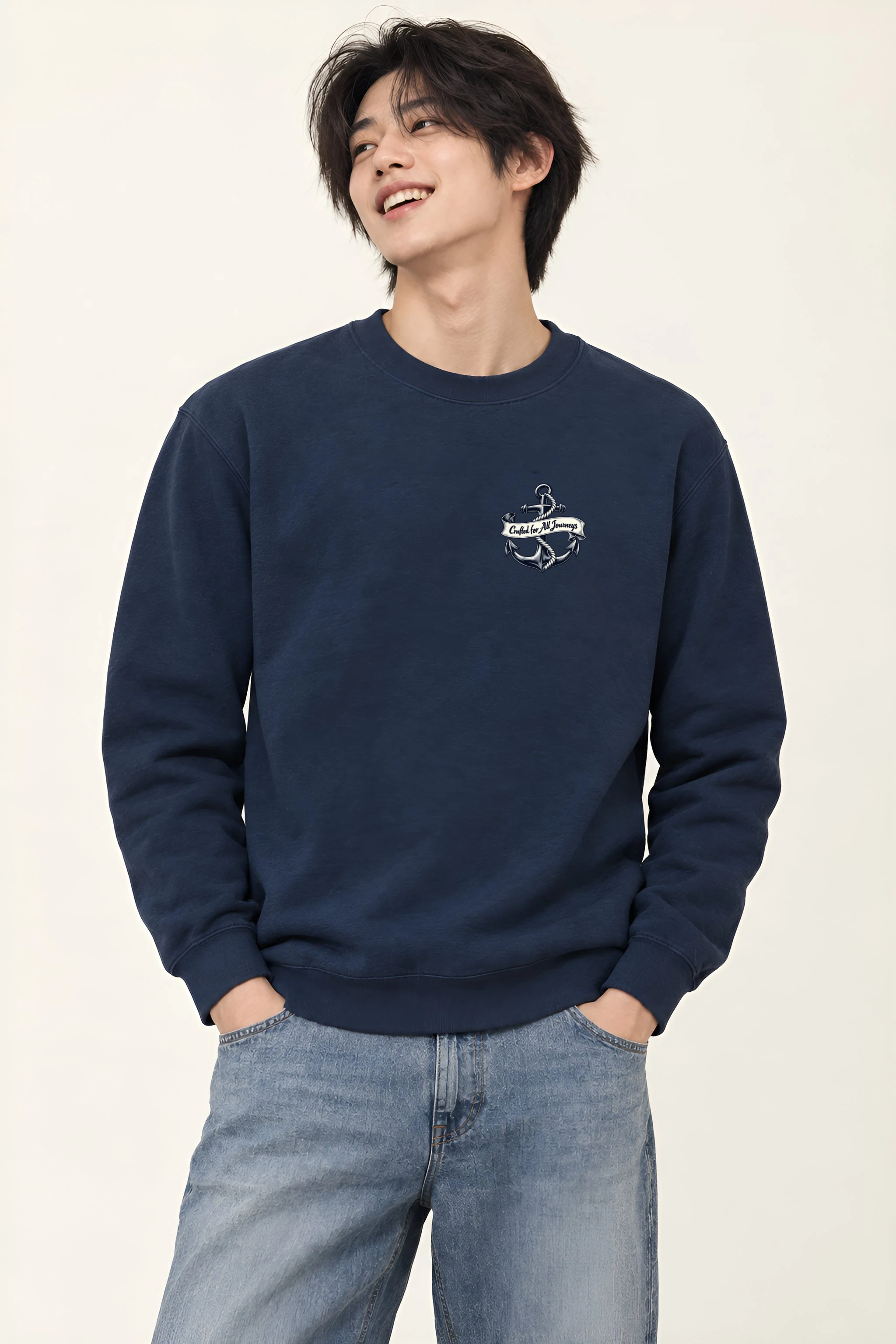 "Crafted For All Journeys" Heavy Blend Unisex Crewneck Sweatshirt