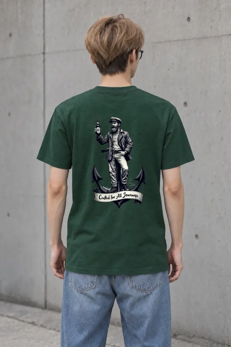 "Crafted for All Journeys" Heavyweight Unisex Crewneck T-shirt