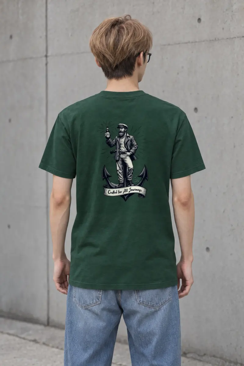 "Crafted for All Journeys" Heavyweight Unisex Crewneck T-shirt