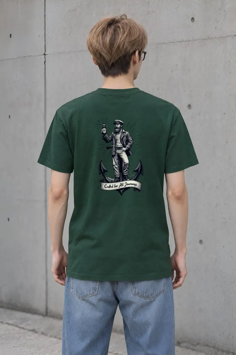 "Crafted for All Journeys" Heavyweight Unisex Crewneck T-shirt