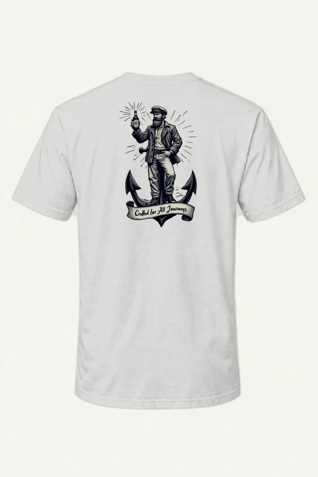 "Crafted for All Journeys" Heavyweight Unisex Crewneck T-shirt | Gildan 5000