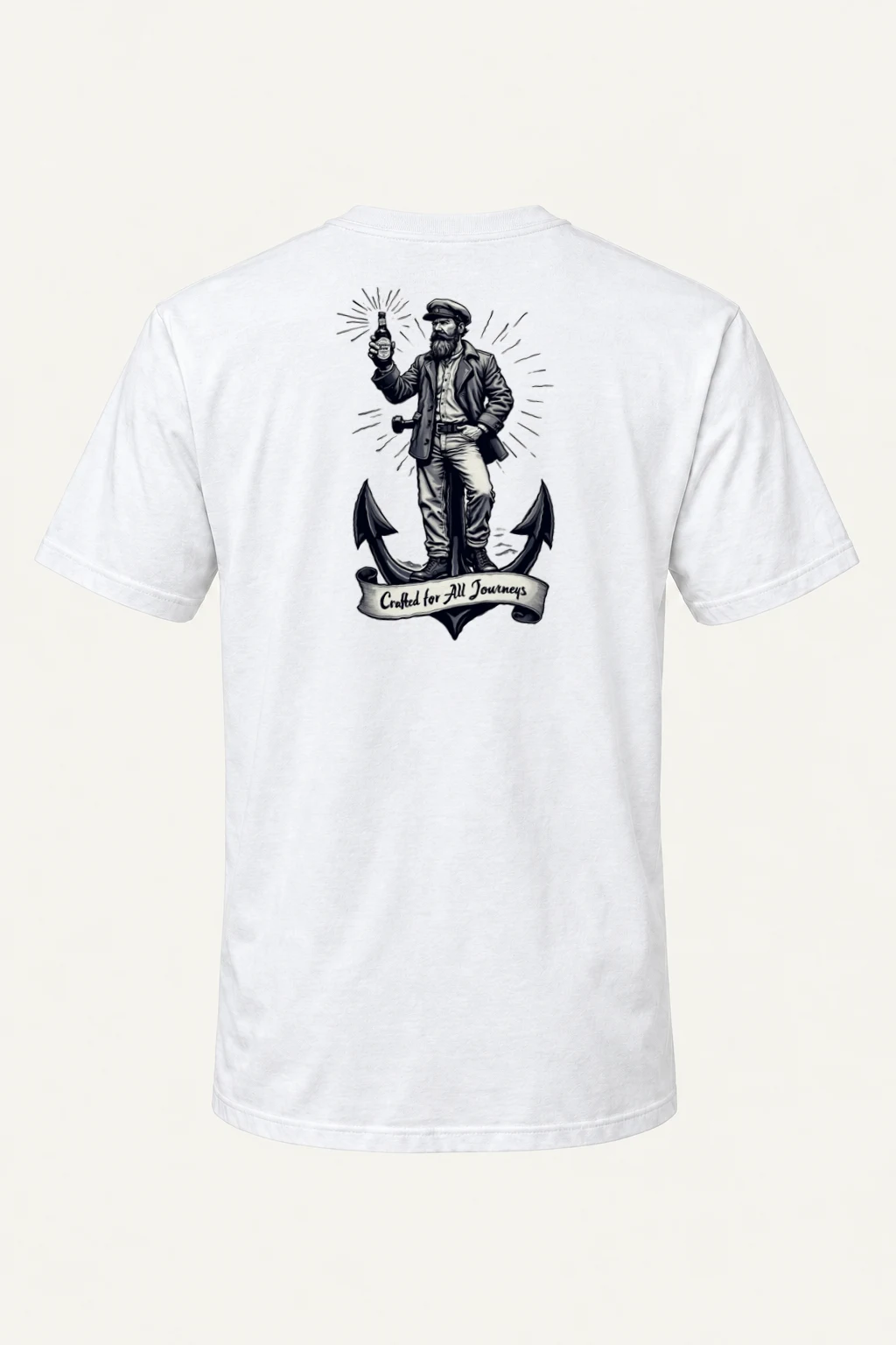 "Crafted for All Journeys" Heavyweight Unisex Crewneck T-shirt | Gildan 5000