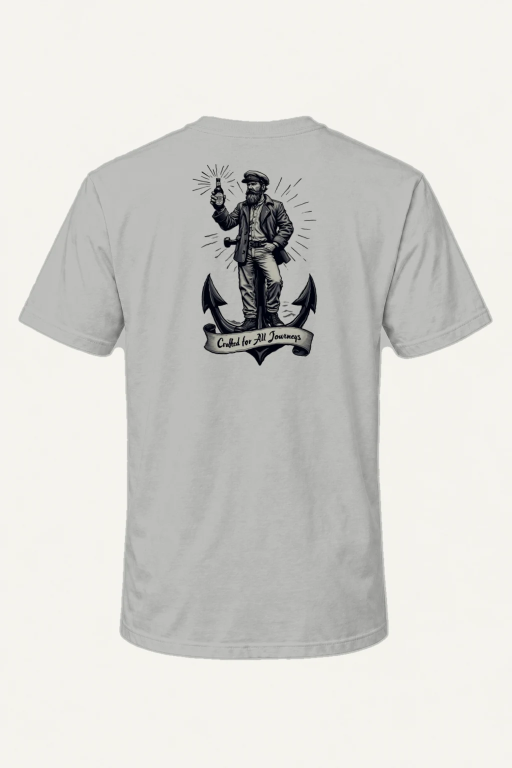 "Crafted for All Journeys" Heavyweight Unisex Crewneck T-shirt | Gildan 5000