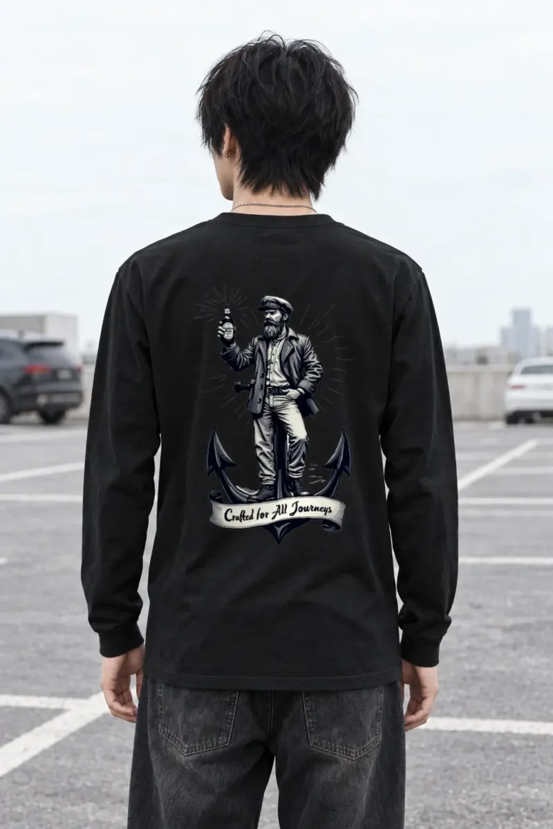 "Crafted For All Journeys" Unisex Longsleeve T-shirt