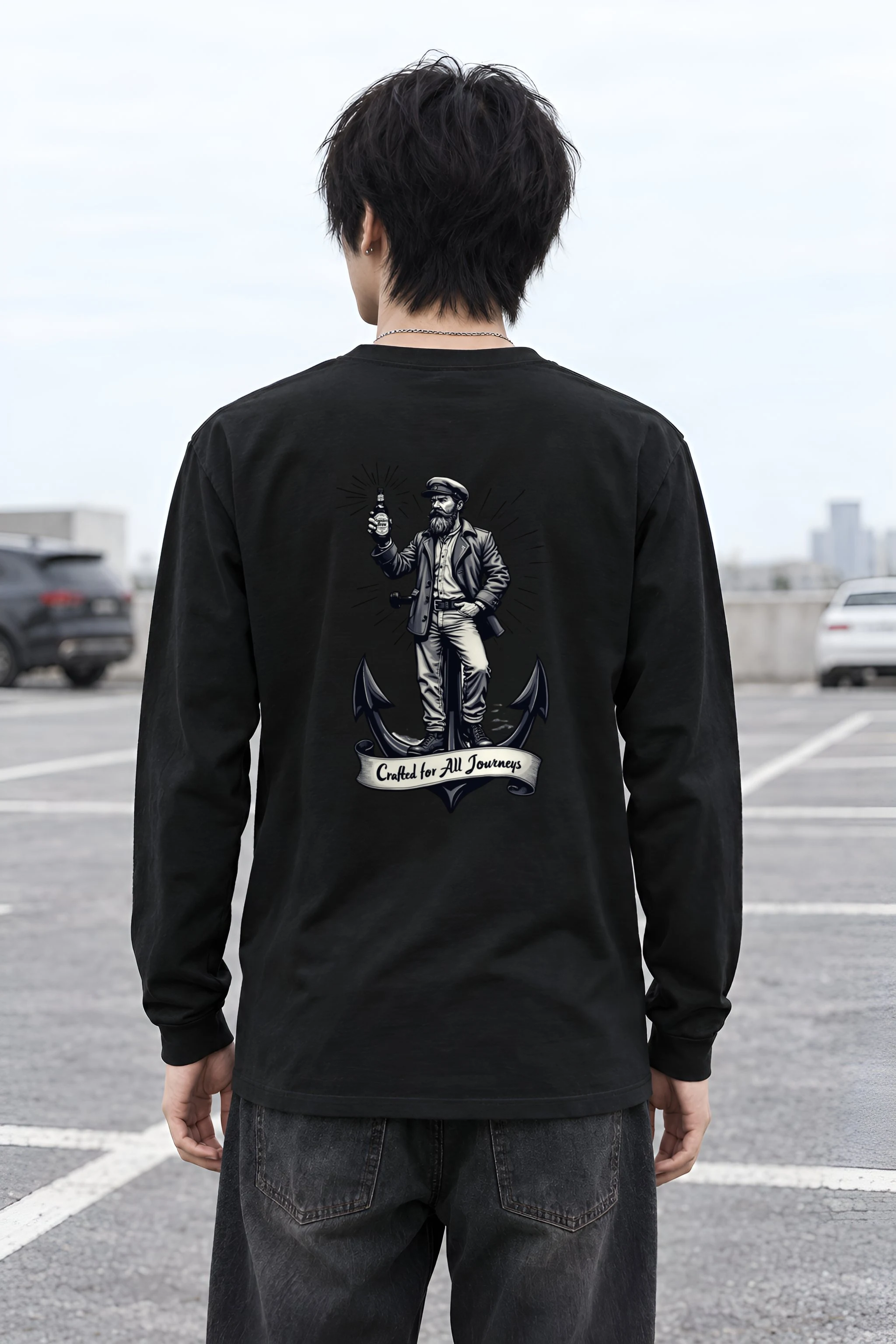 "Crafted For All Journeys" Unisex Longsleeve T-shirt