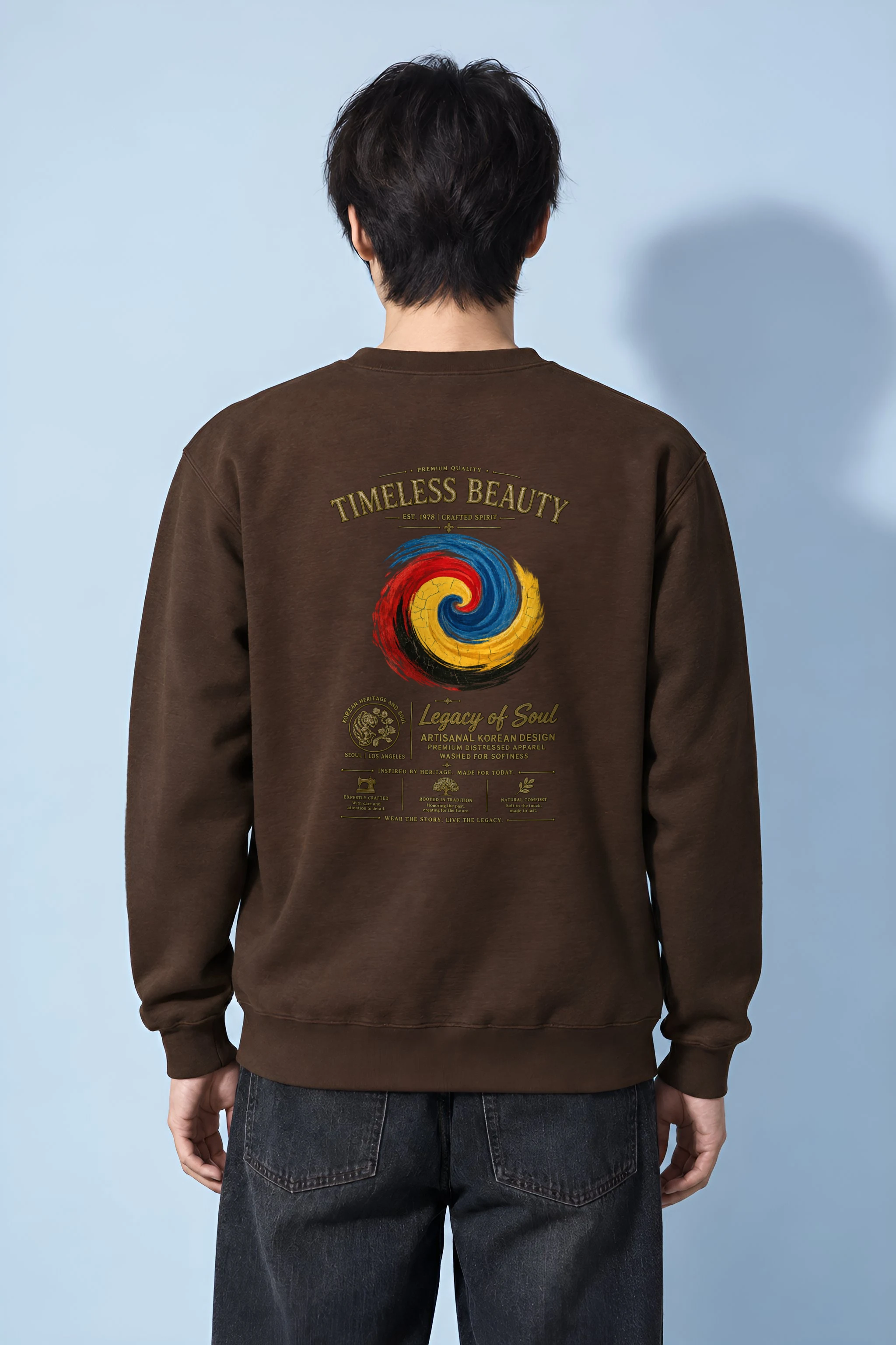 "Crafted Spirit" Heavy Blend Unisex Crewneck Sweatshirt