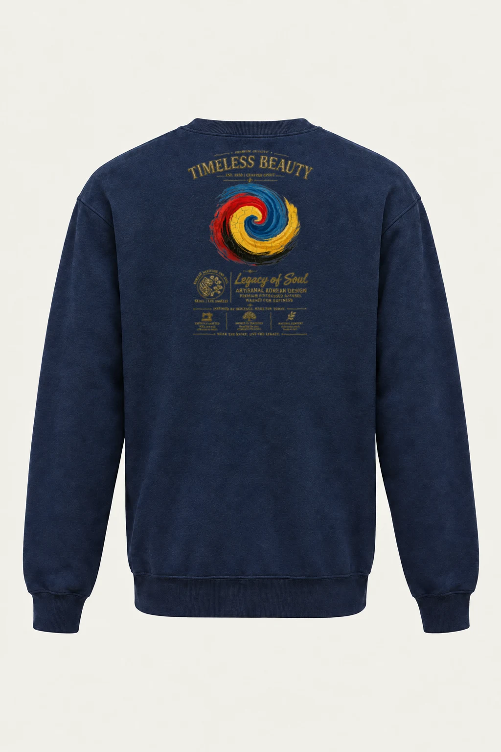 "Crafted Spirit" Heavy Blend Unisex Crewneck Sweatshirt | Gildan 18000