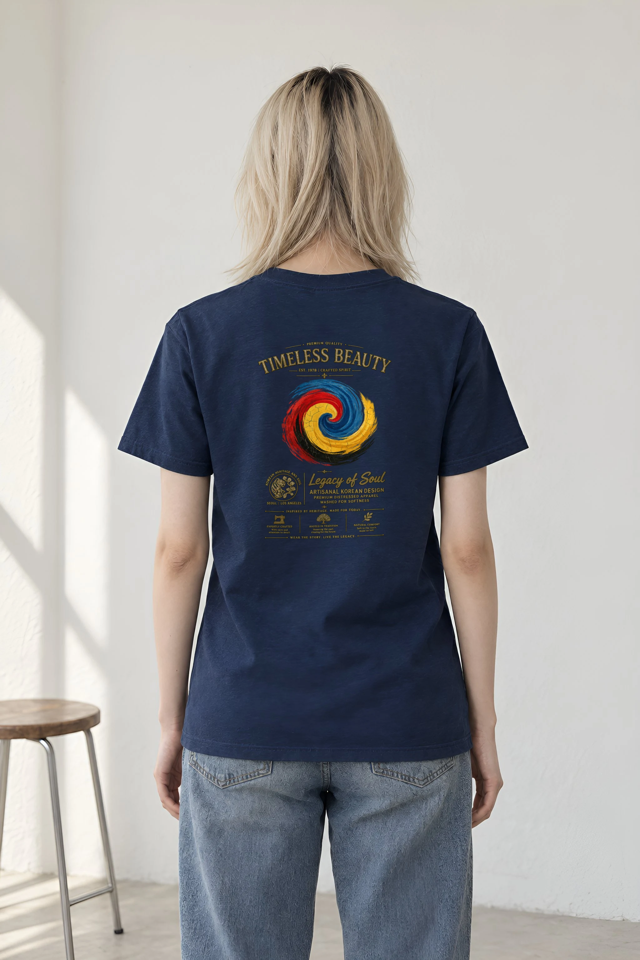 "Crafted Spirit" Heavyweight Unisex Crewneck T-shirt