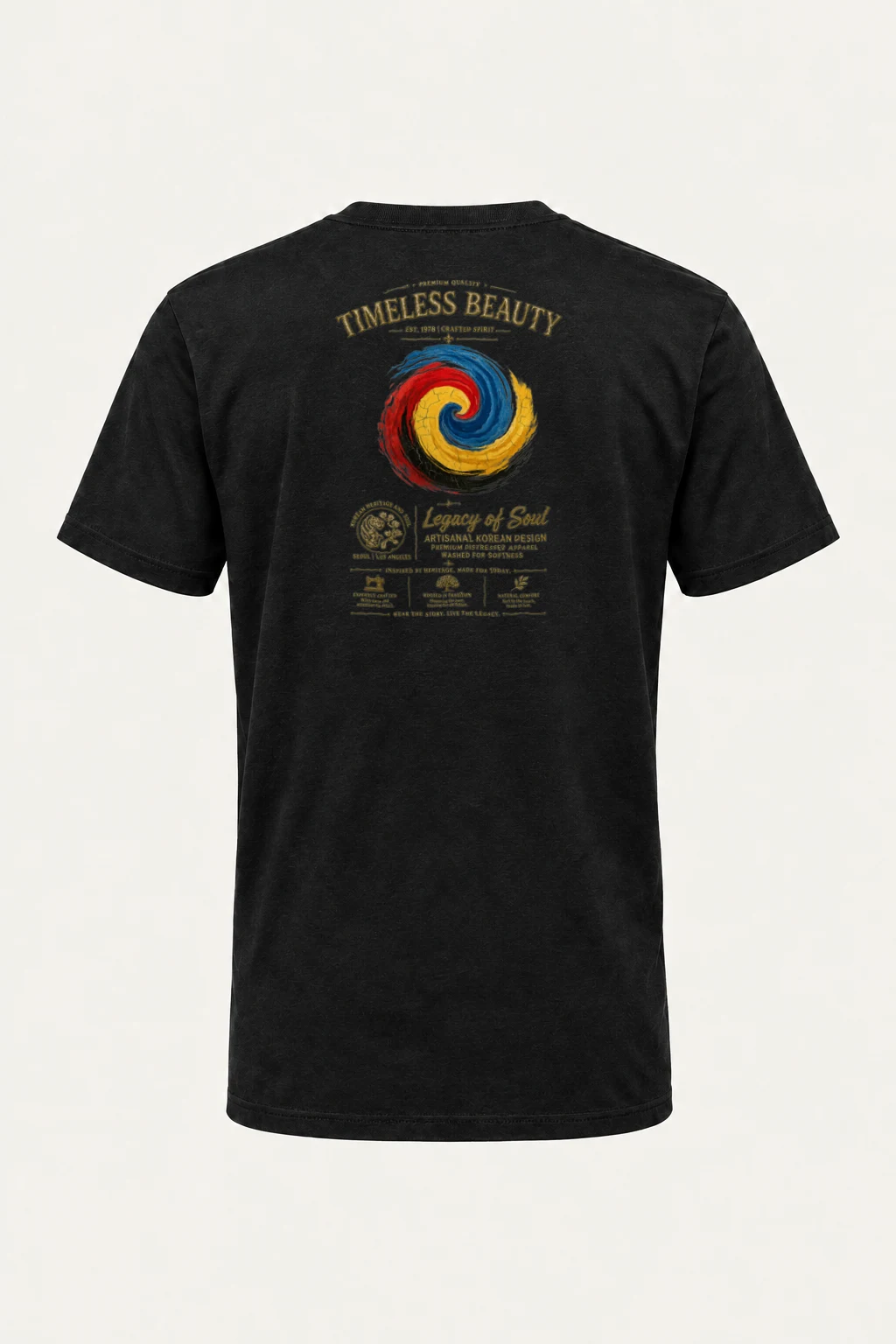 "Crafted Spirit" Heavyweight Unisex Crewneck T-shirt | Gildan 5000