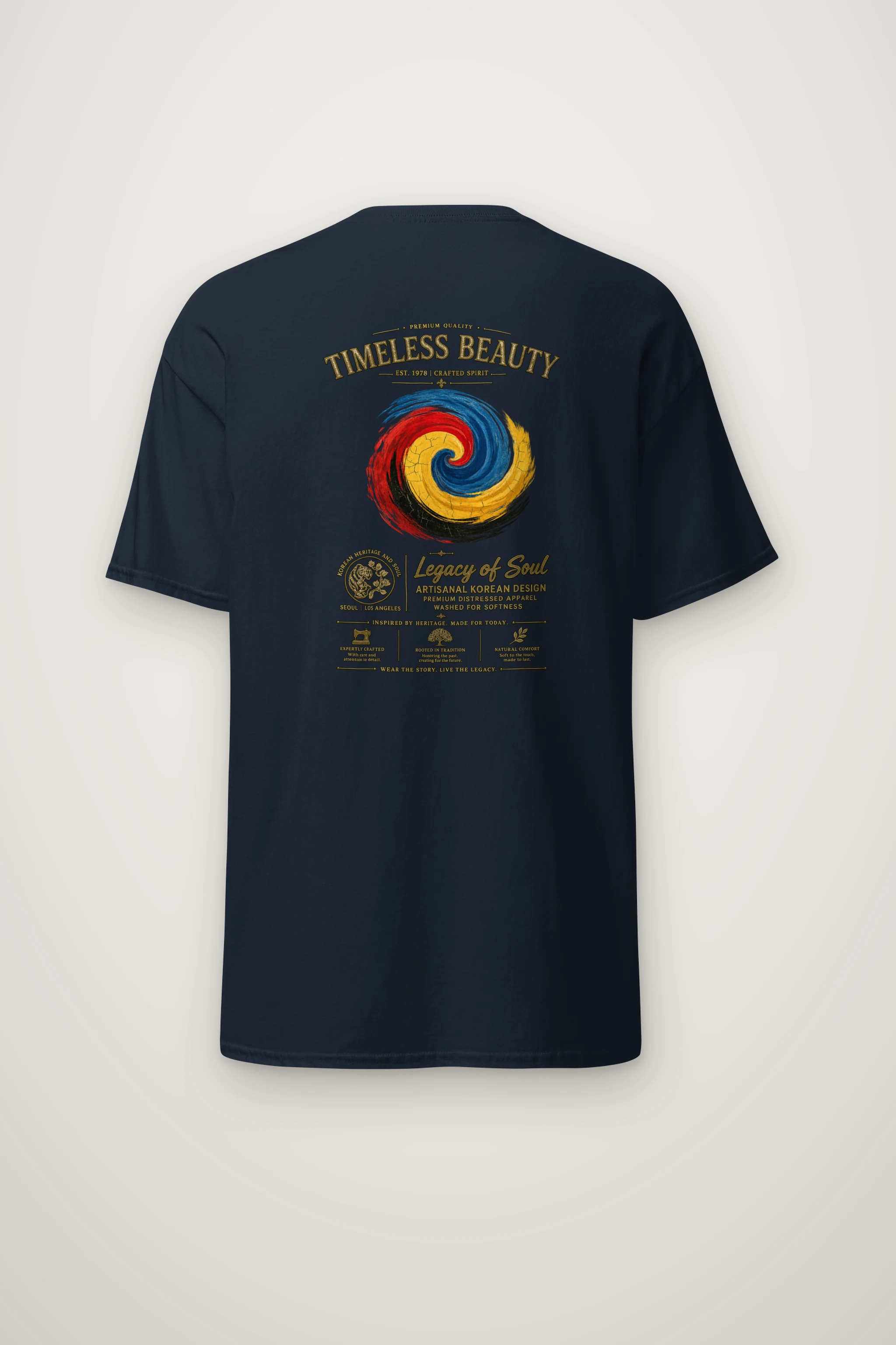 "Crafted Spirit" Heavyweight Unisex Crewneck T-shirt