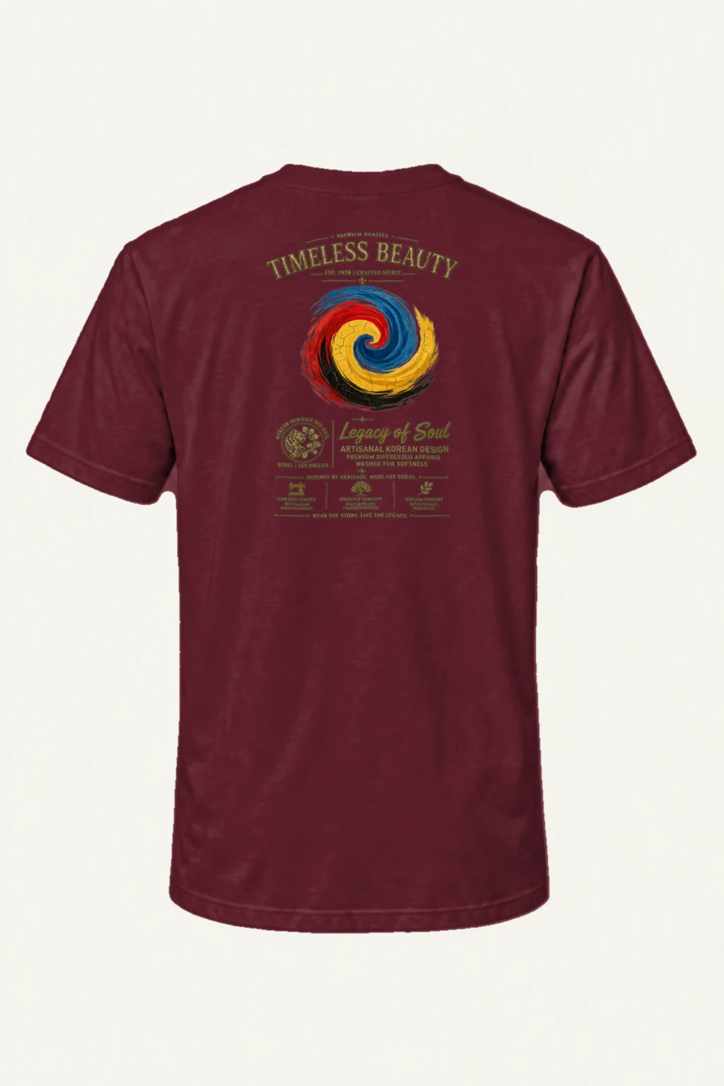 "Crafted Spirit" Heavyweight Unisex Crewneck T-shirt | Gildan 5000
