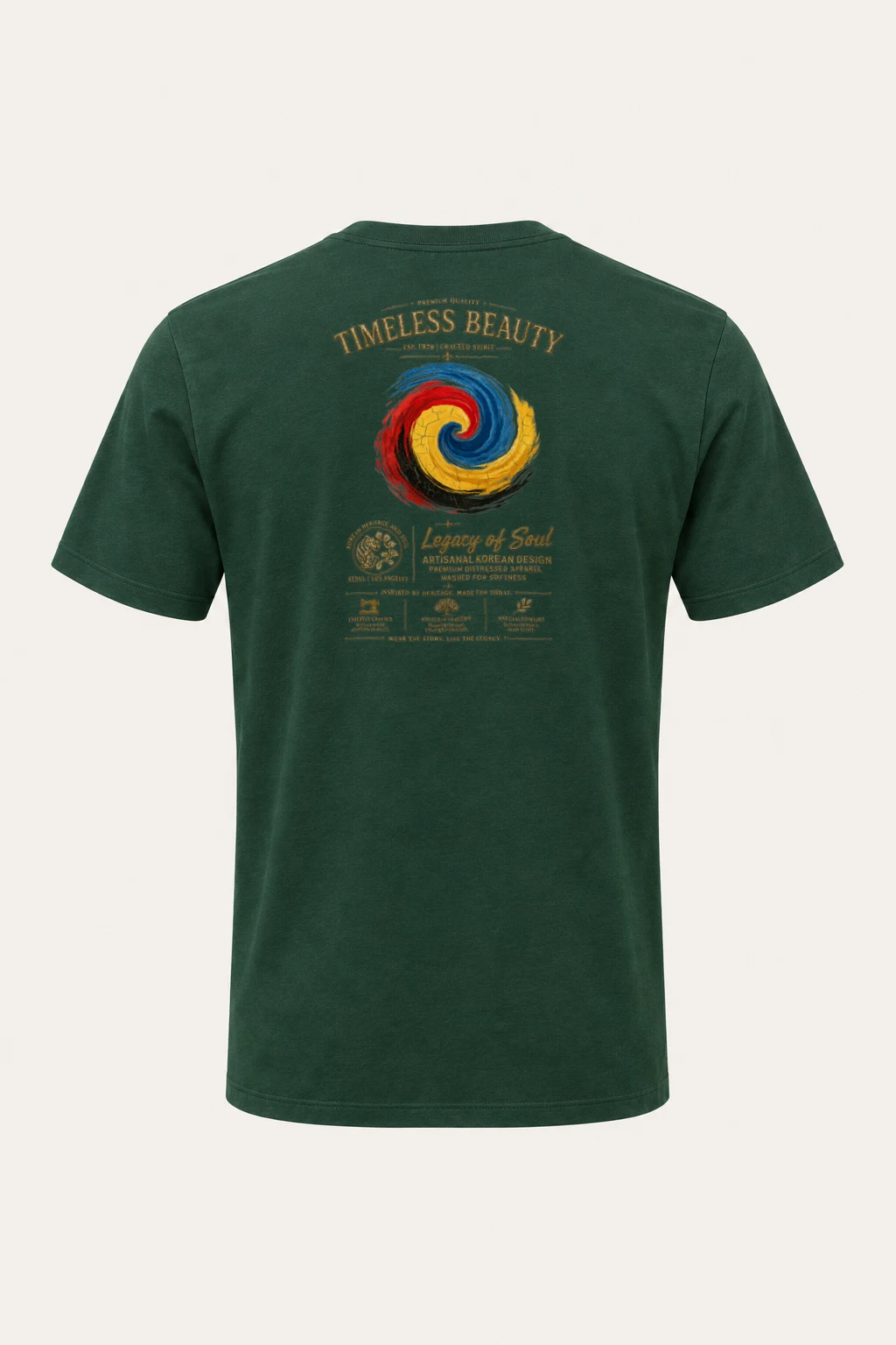 "Crafted Spirit" Heavyweight Unisex Crewneck T-shirt | Gildan 5000