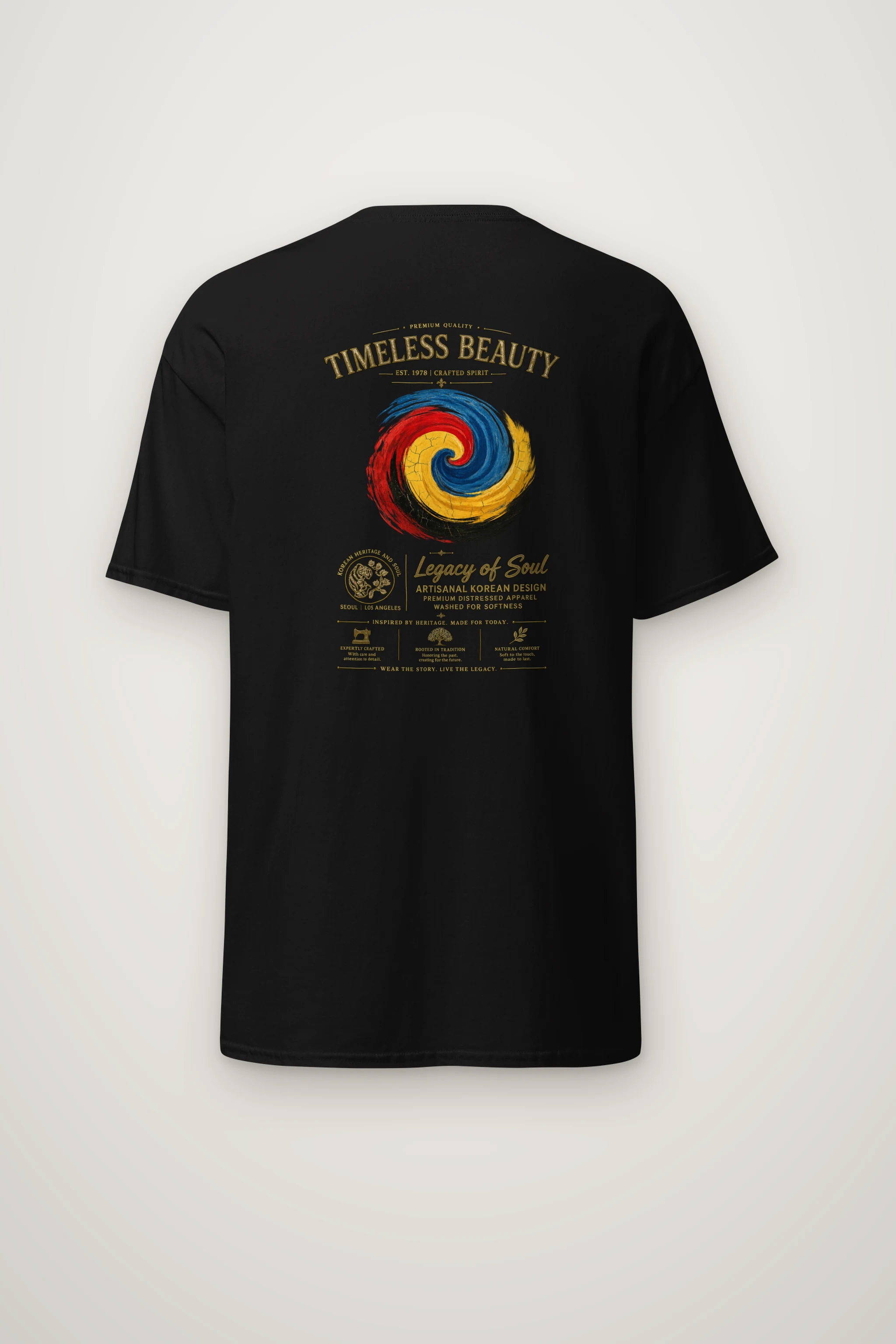 "Crafted Spirit" Heavyweight Unisex Crewneck T-shirt