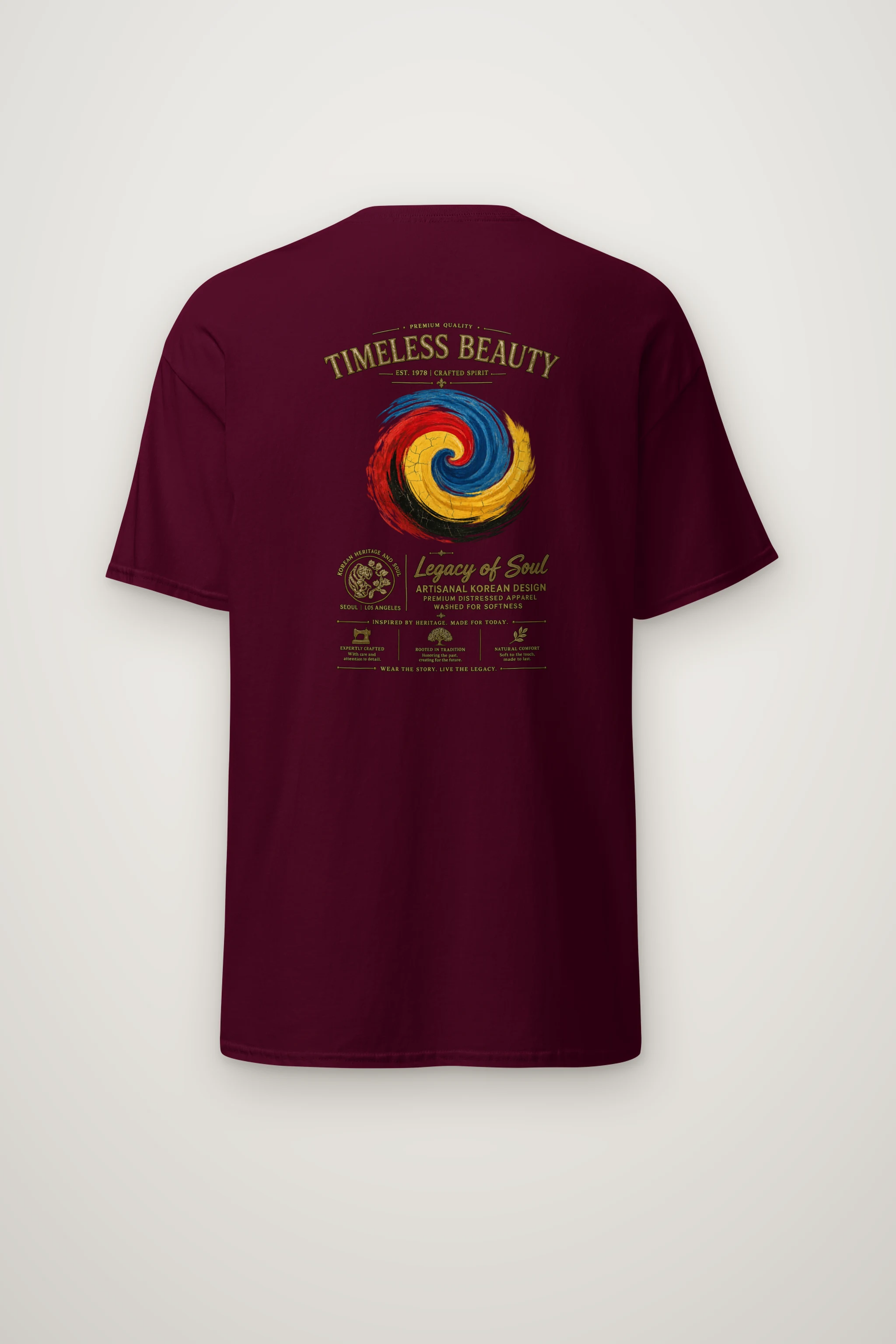 "Crafted Spirit" Heavyweight Unisex Crewneck T-shirt