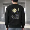 "Cranes Above Pagoda" Heavy Blend Unisex Crewneck Sweatshirt