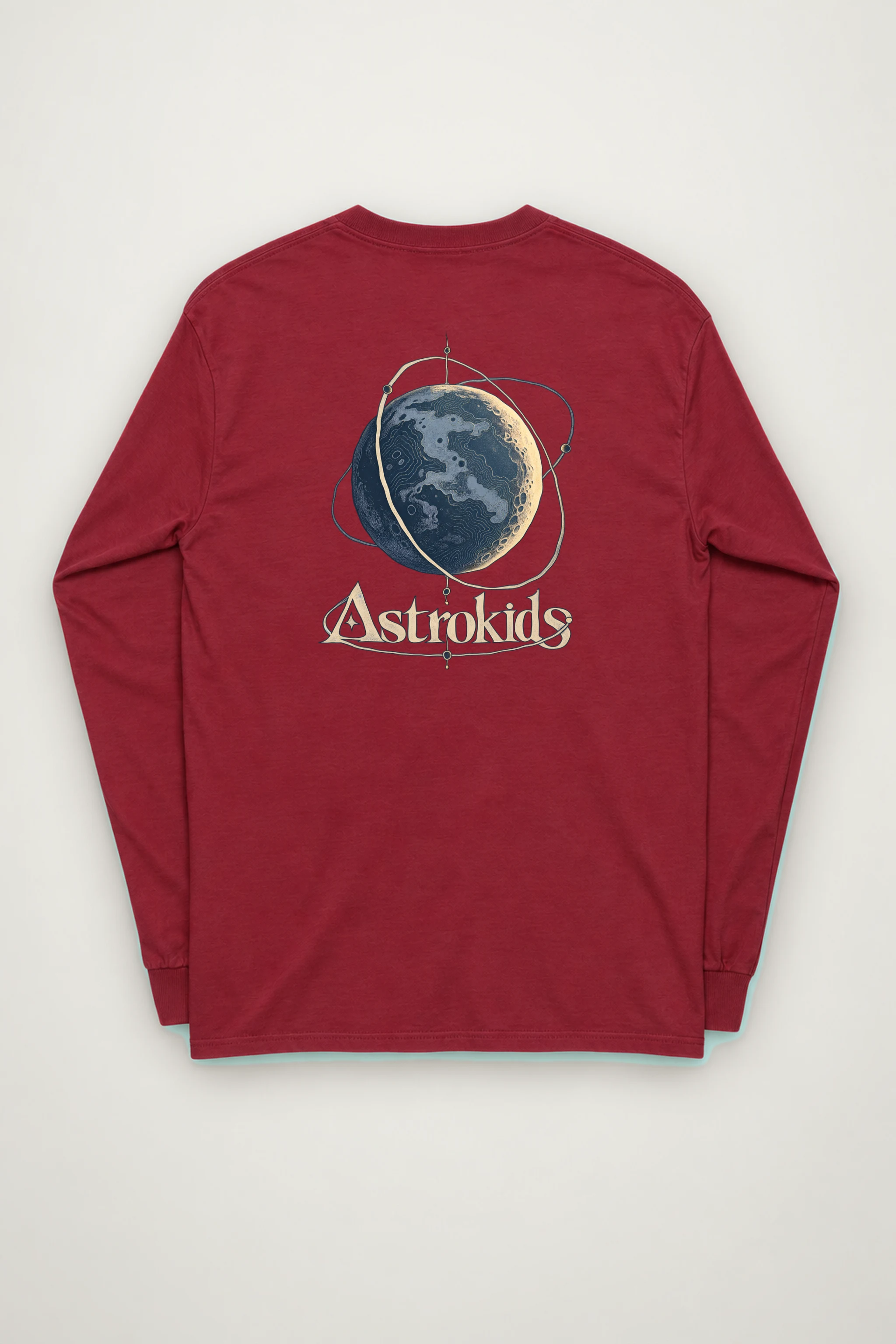 "Cratered Moon Illustration" Unisex Longsleeve T-shirt