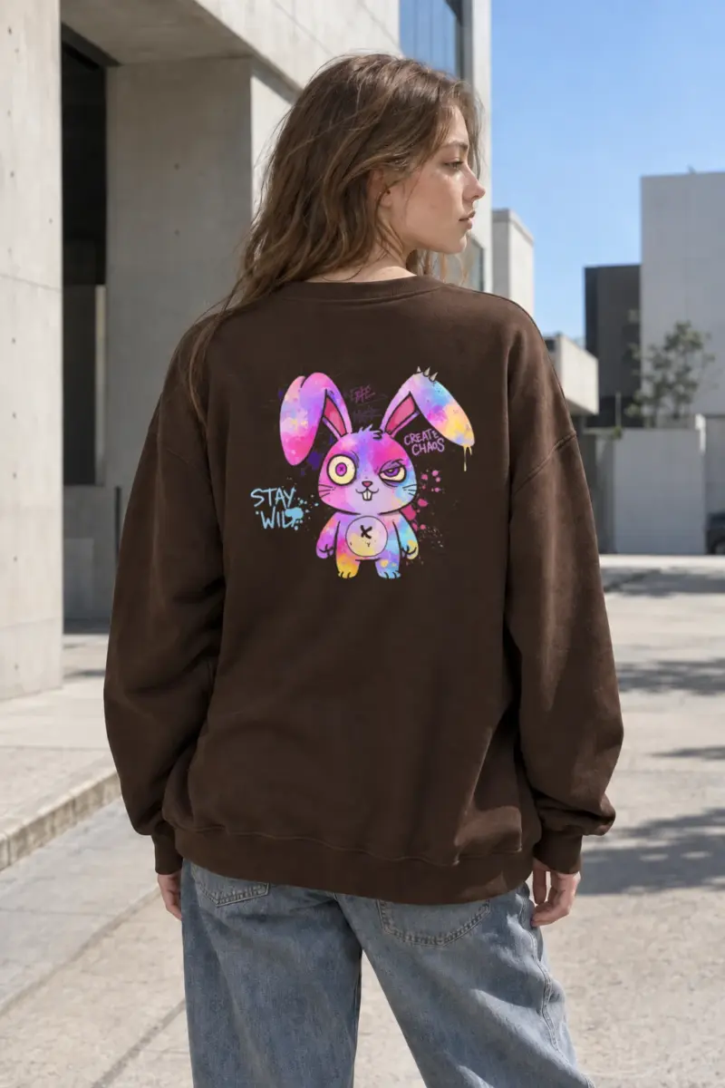 "Create Chaos Stay Wild" Heavy Blend Unisex Crewneck Sweatshirt | Gildan 18000