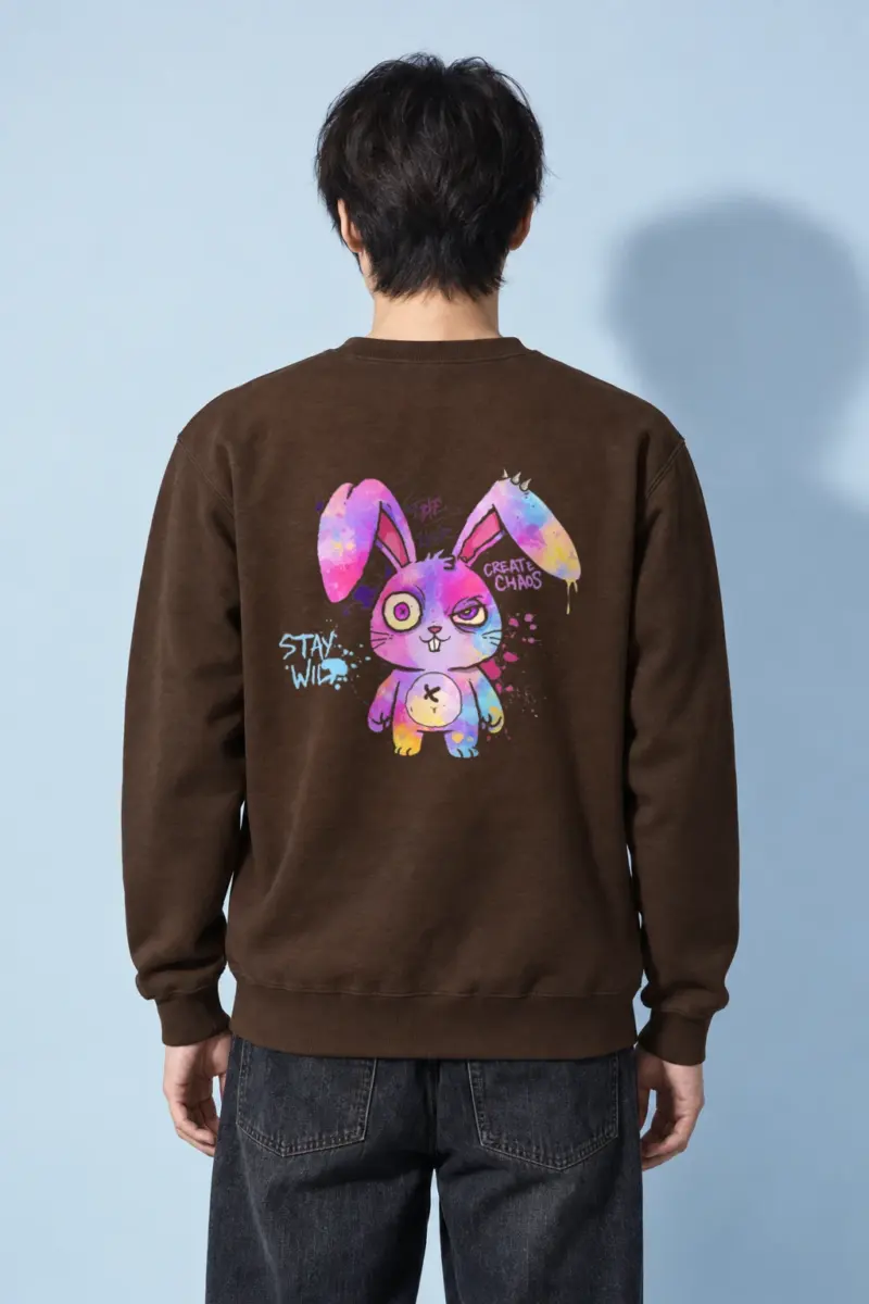 "Create Chaos Stay Wild" Heavy Blend Unisex Crewneck Sweatshirt | Gildan 18000
