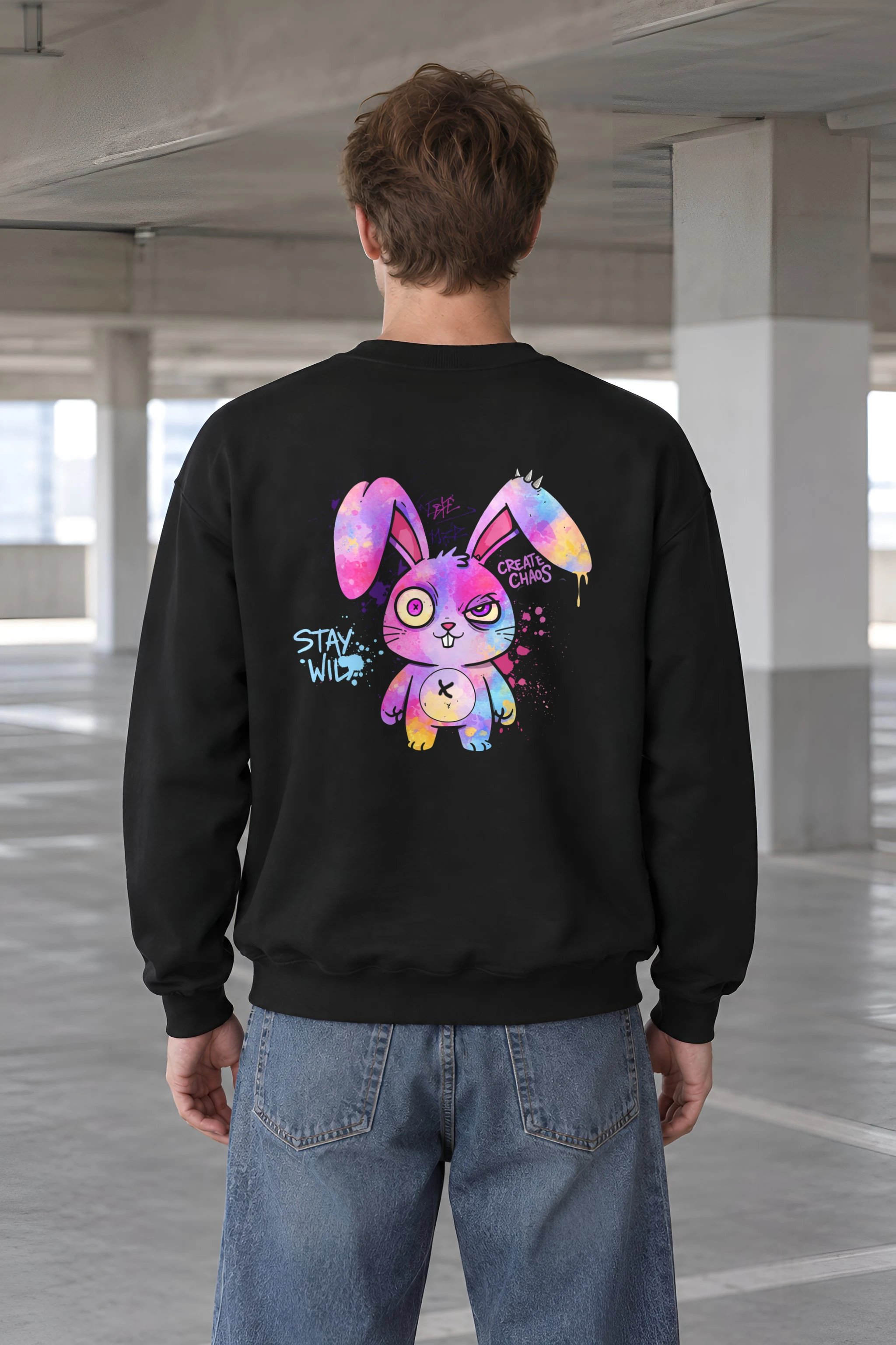 "Create Chaos Stay Wild" 1 Crewneck Sweatshirt