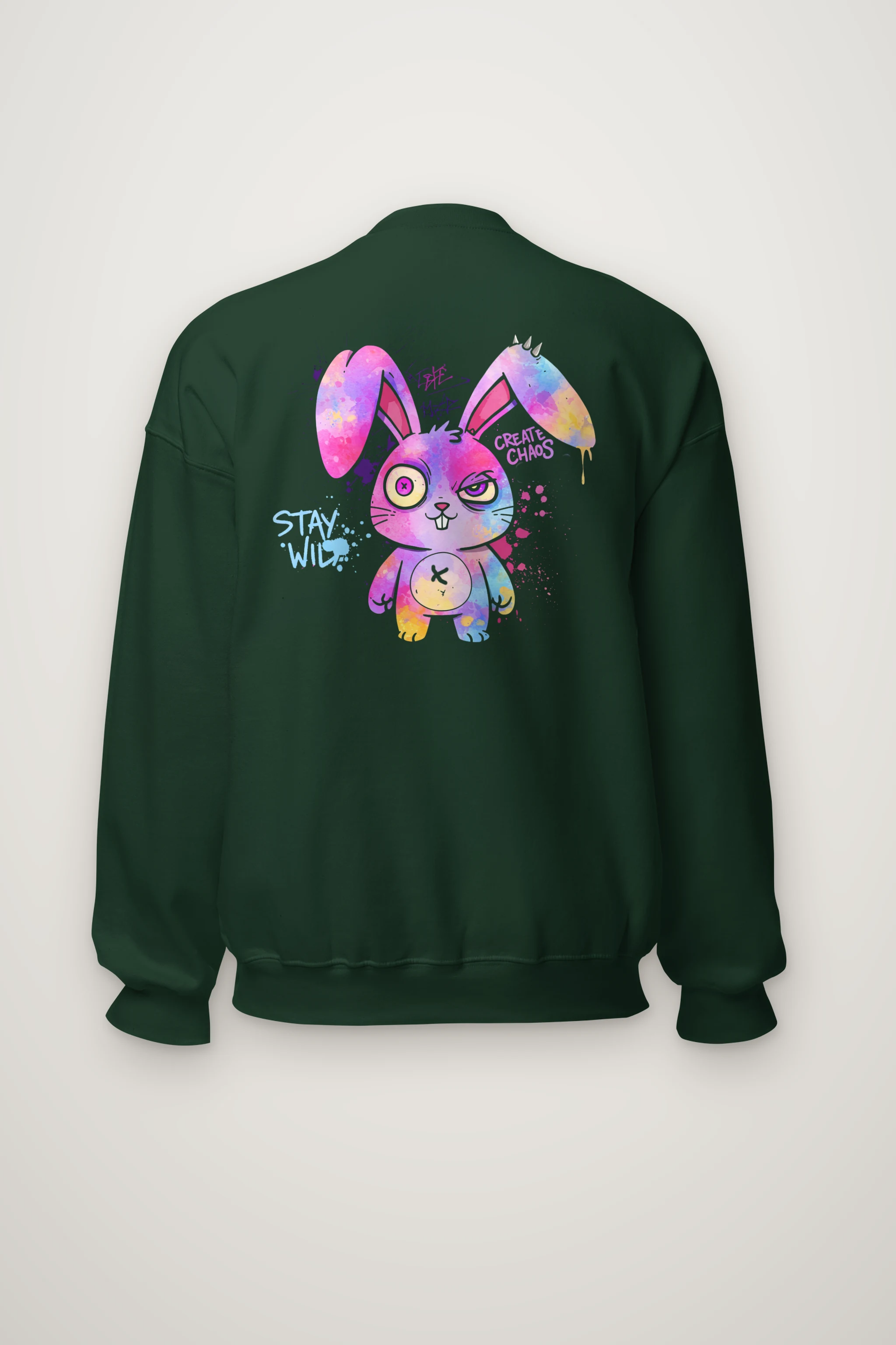 "Create Chaos Stay Wild" Heavy Blend Unisex Crewneck Sweatshirt