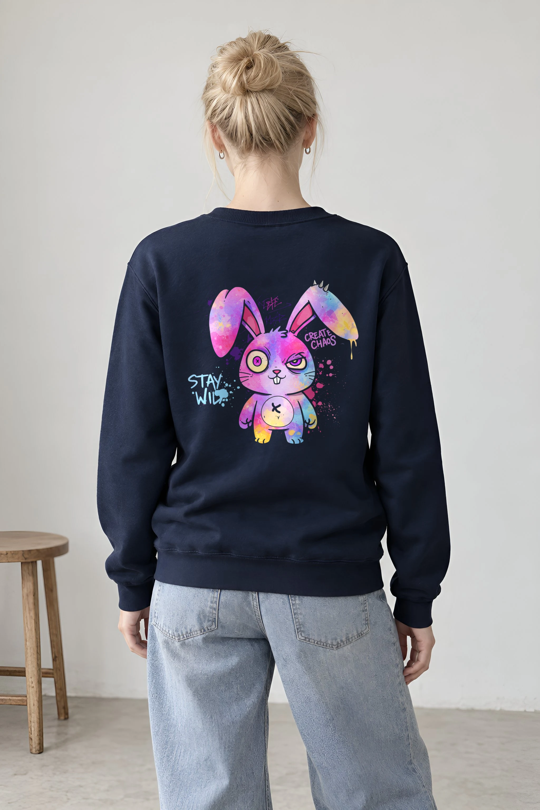 "Create Chaos Stay Wild" 1 Crewneck Sweatshirt