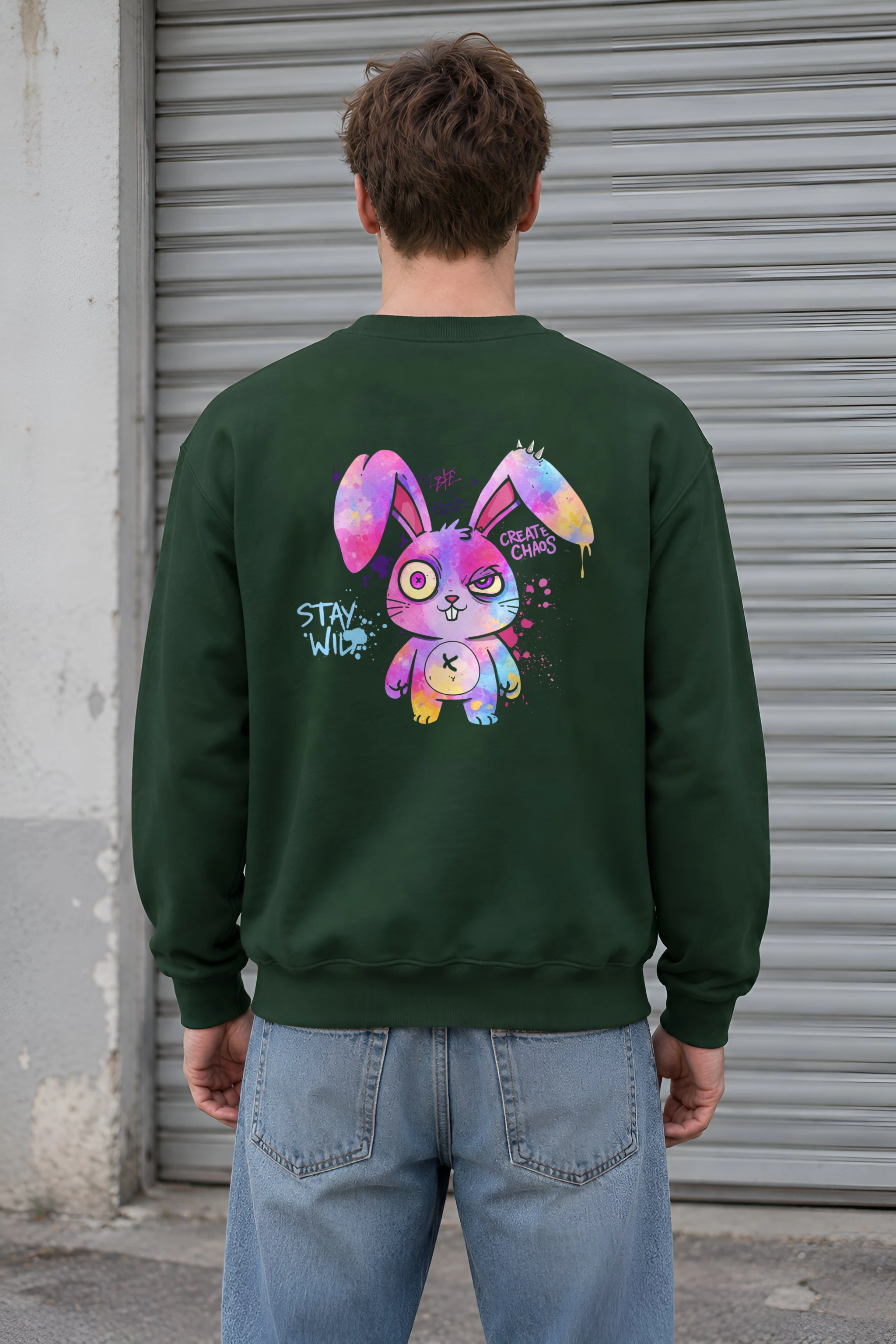 "Create Chaos Stay Wild" 1 Crewneck Sweatshirt