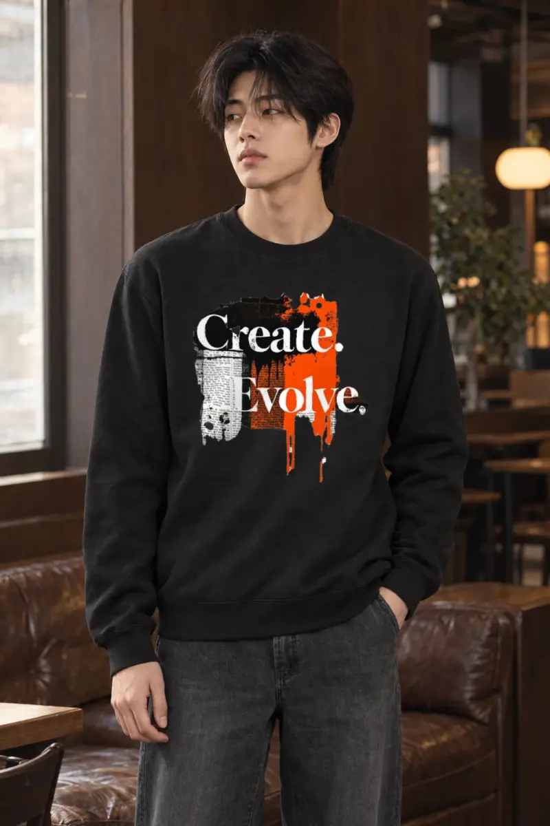 "Create Evolve" Heavy Blend Unisex Crewneck Sweatshirt