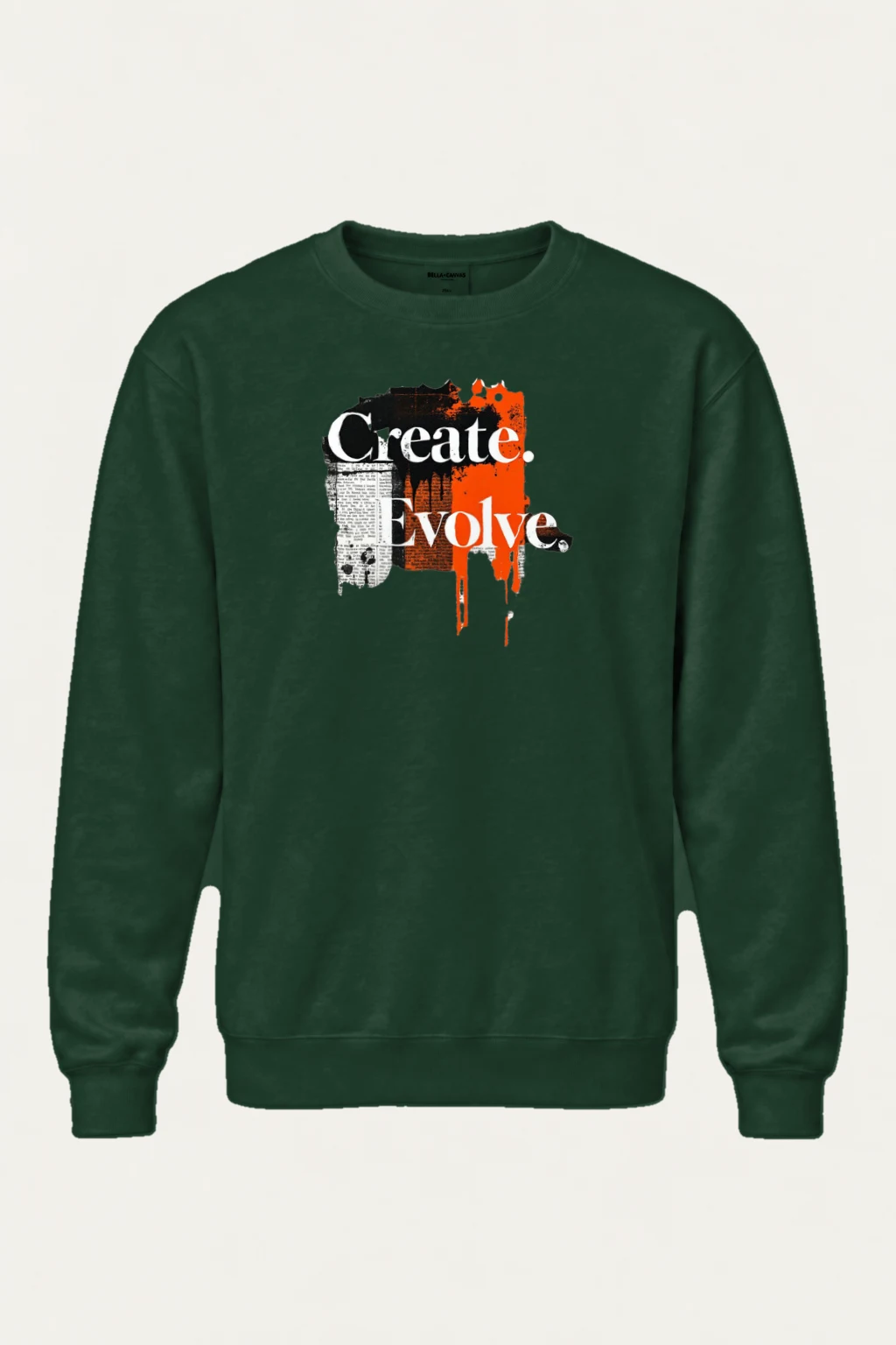"Create Evolve" Heavy Blend Unisex Crewneck Sweatshirt | Gildan 18000