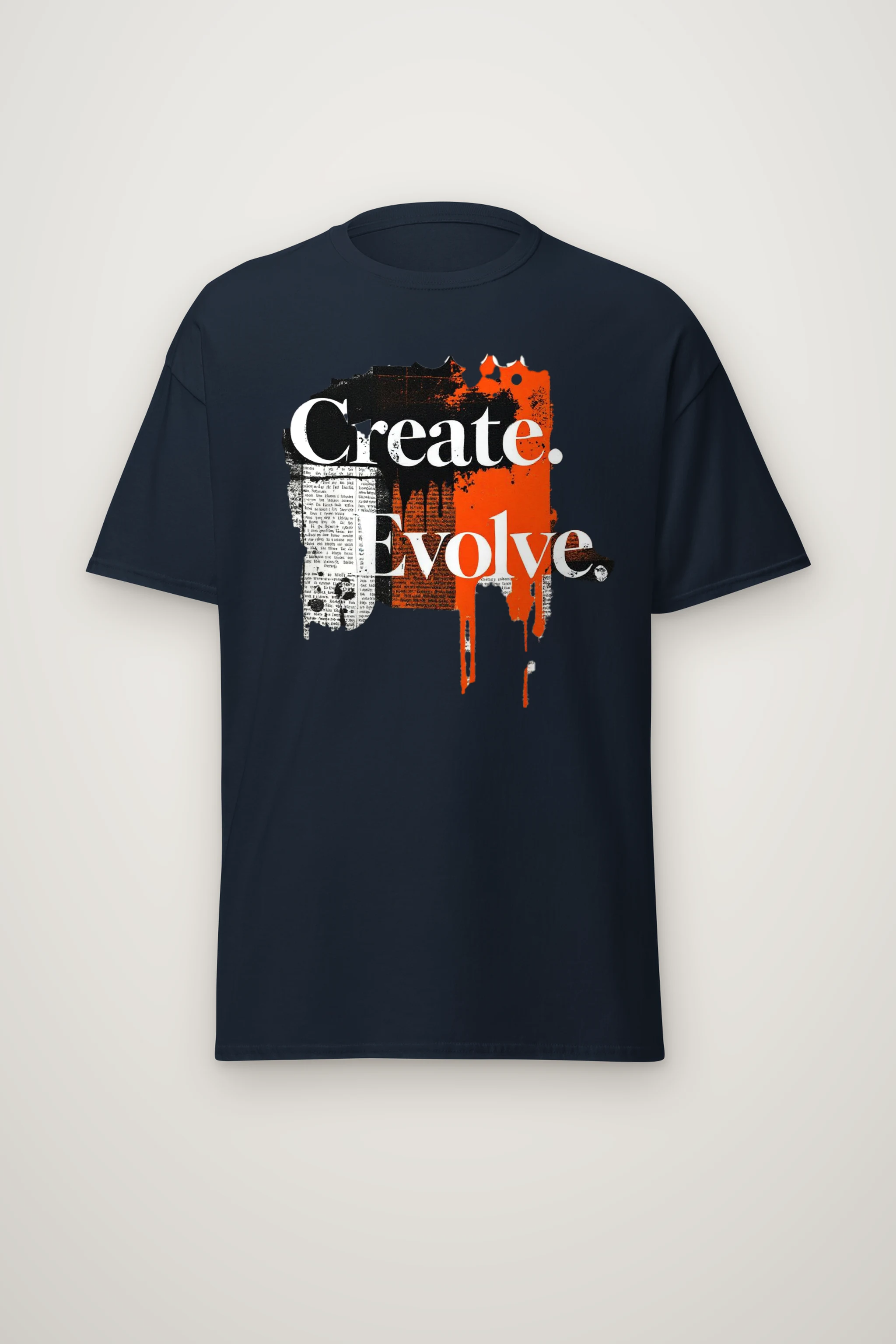 "Create Evolve" Heavyweight Unisex Crewneck T-shirt