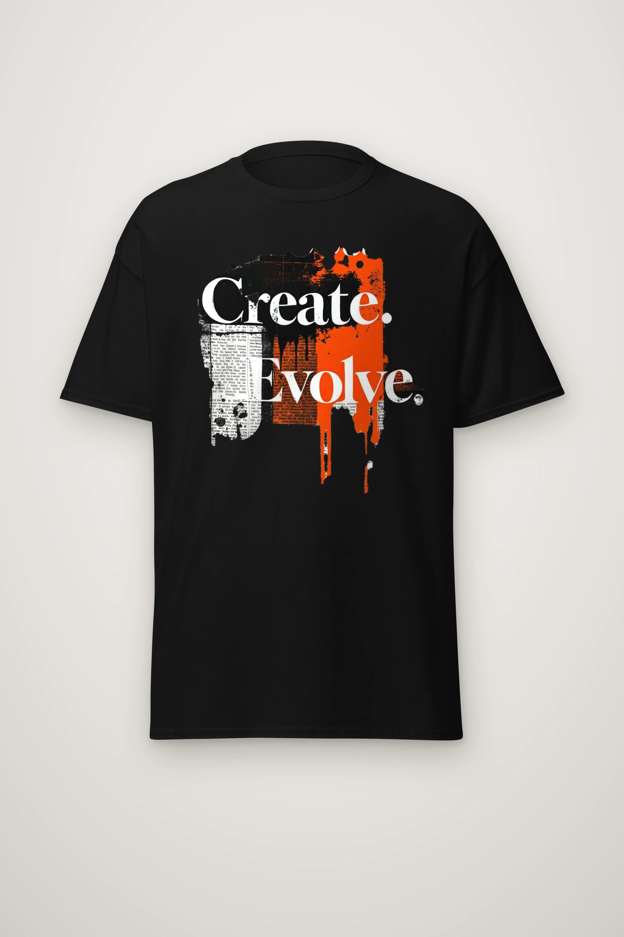 "Create Evolve" Heavyweight Unisex Crewneck T-shirt