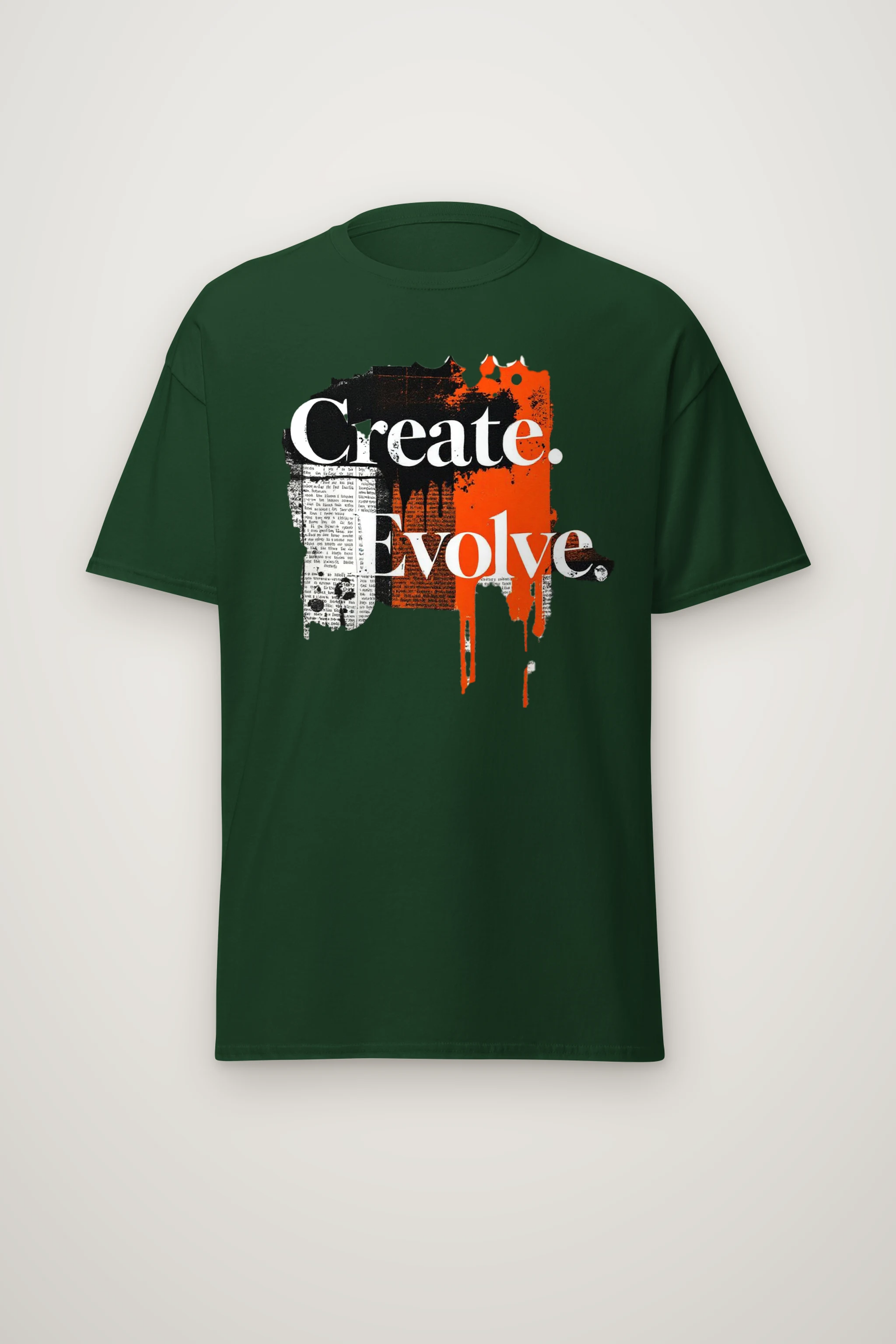 "Create Evolve" Heavyweight Unisex Crewneck T-shirt