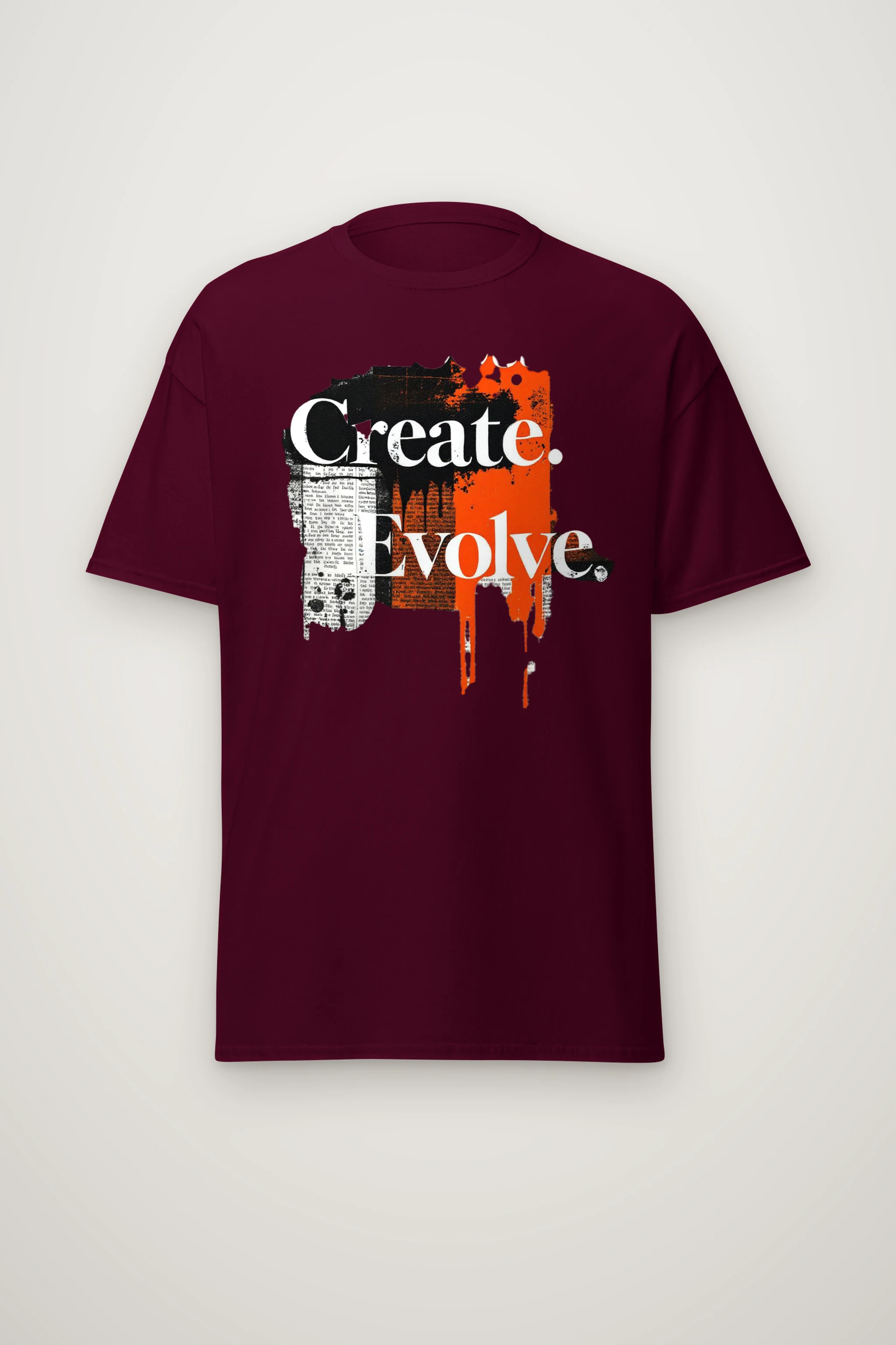 "Create Evolve" Heavyweight Unisex Crewneck T-shirt