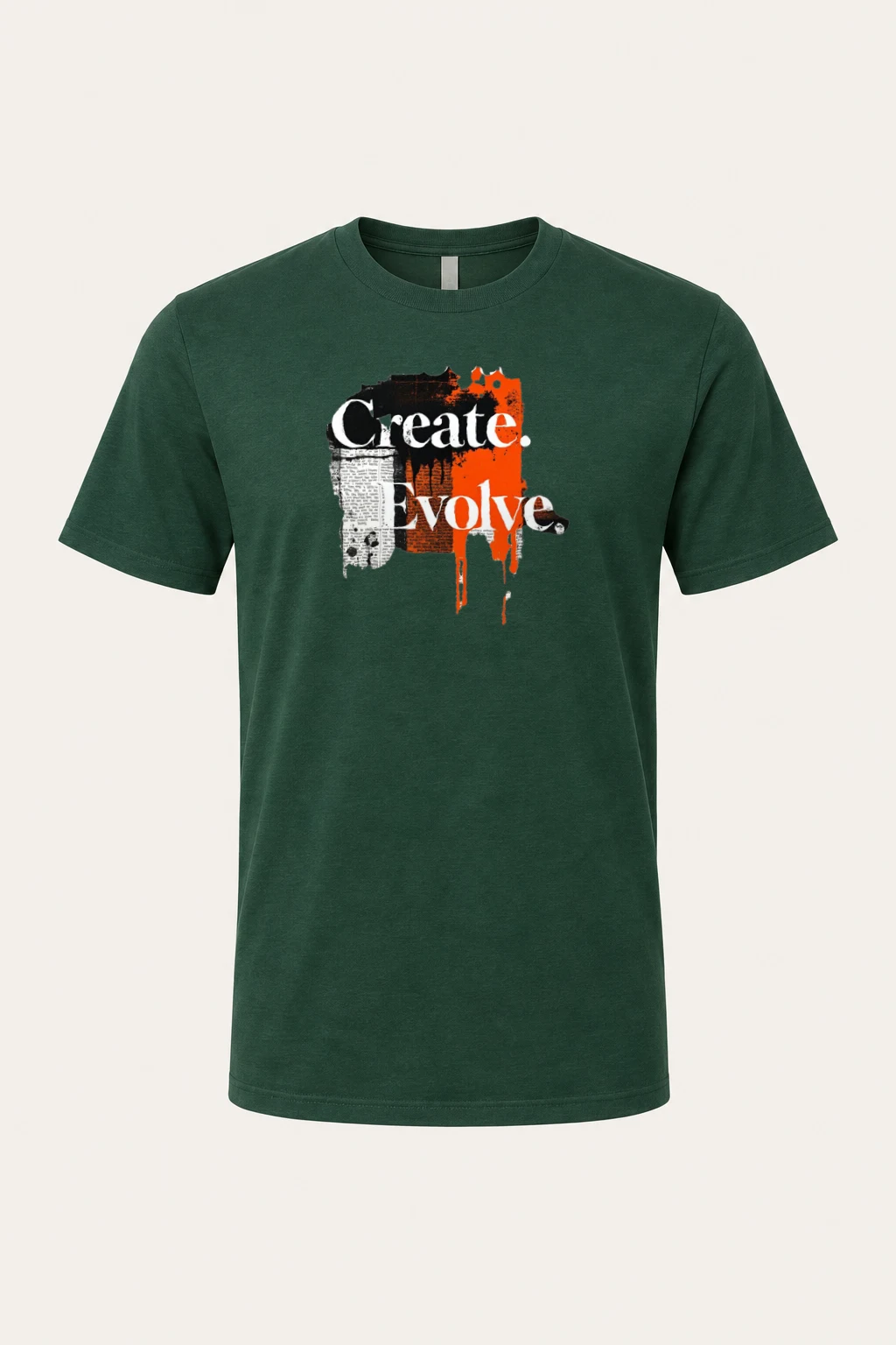 "Create Evolve" Heavyweight Unisex Crewneck T-shirt | Gildan 5000
