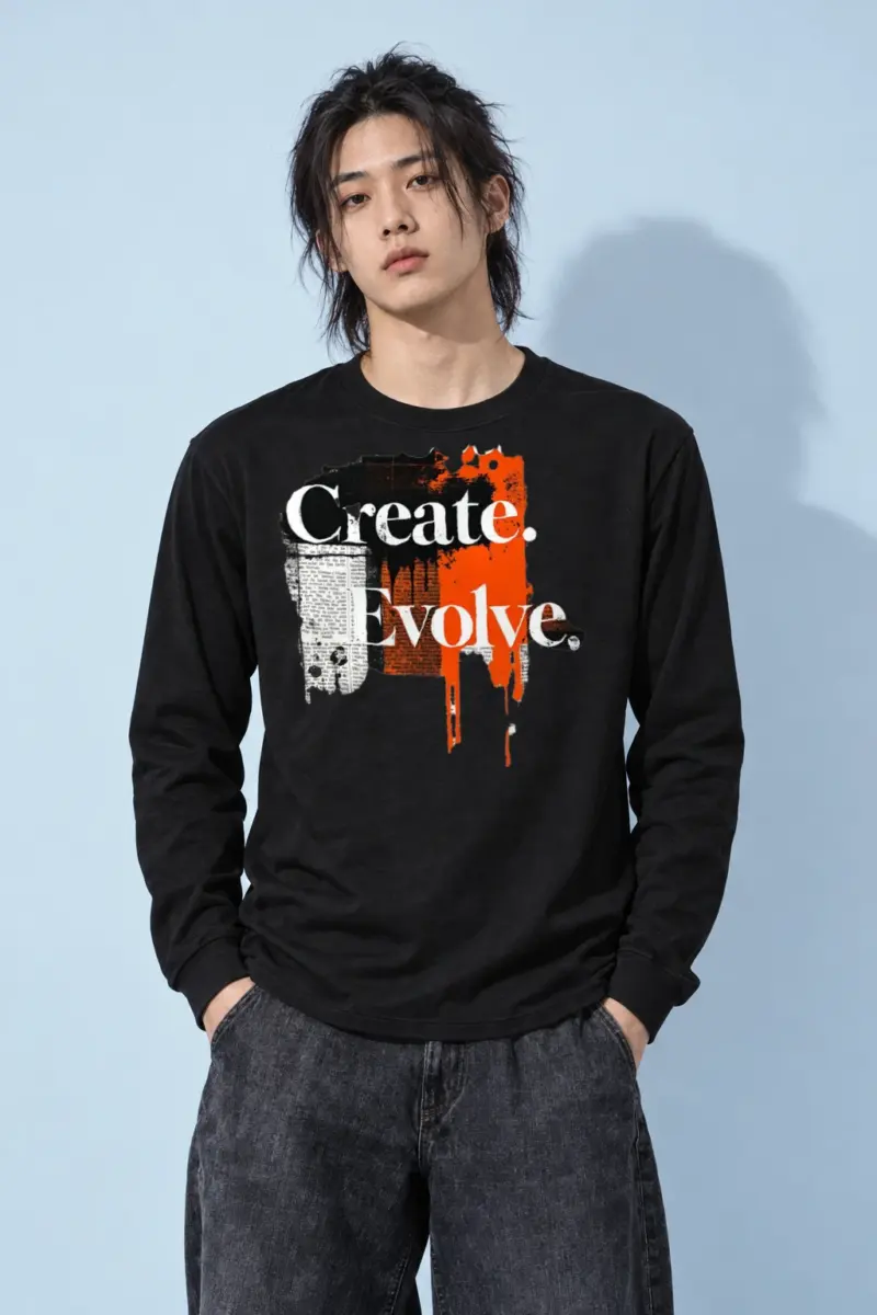 "Create Evolve" Unisex Longsleeve T-shirt
