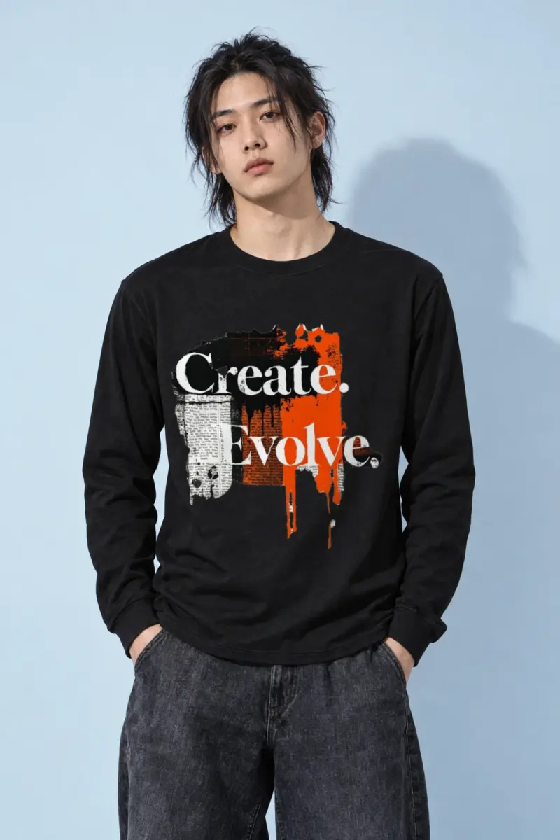 "Create Evolve" Unisex Longsleeve T-shirt
