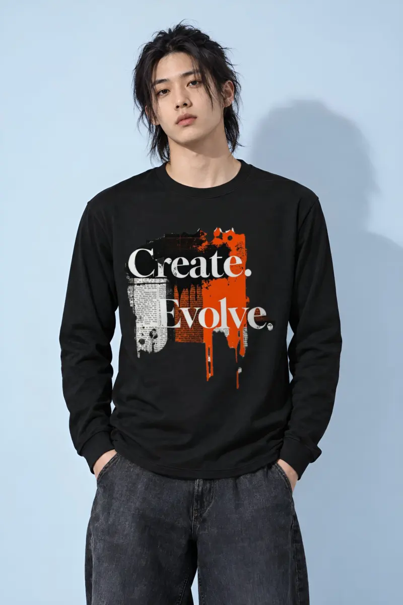 "Create Evolve" Unisex Longsleeve T-shirt
