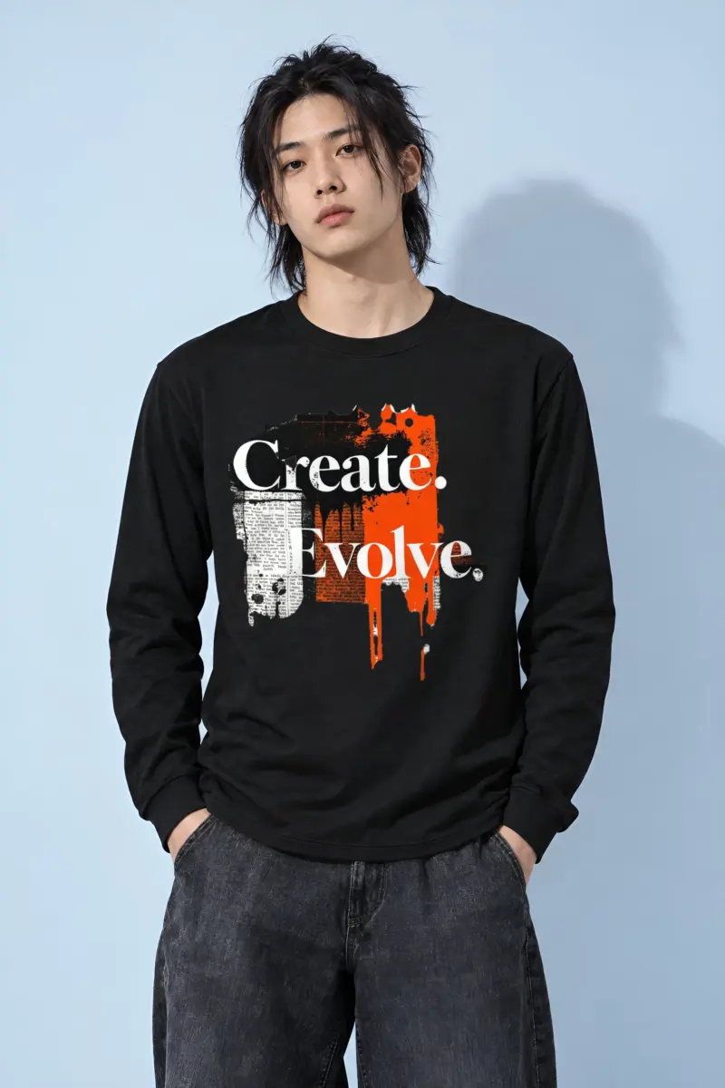 "Create Evolve" Unisex Longsleeve T-shirt