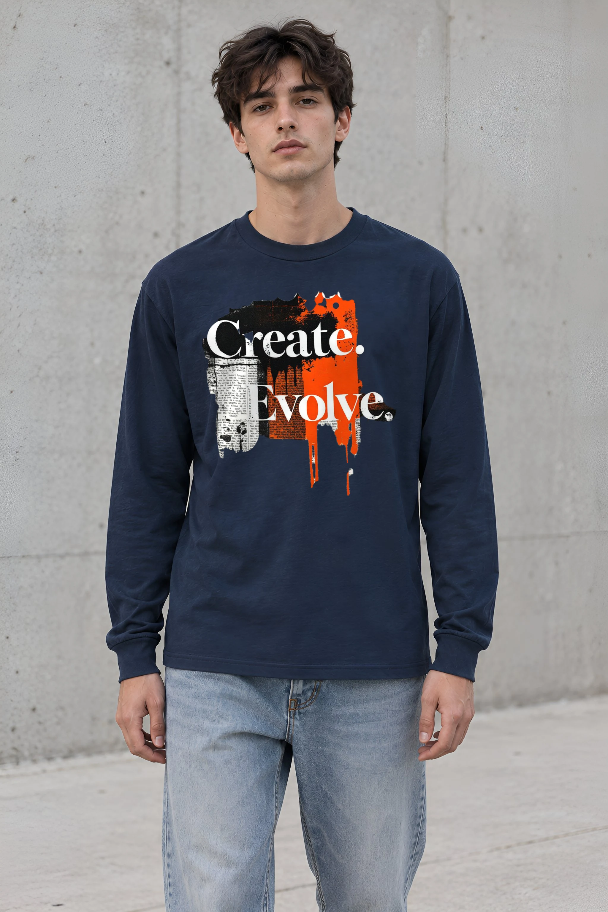 "Create Evolve" Unisex Longsleeve T-shirt