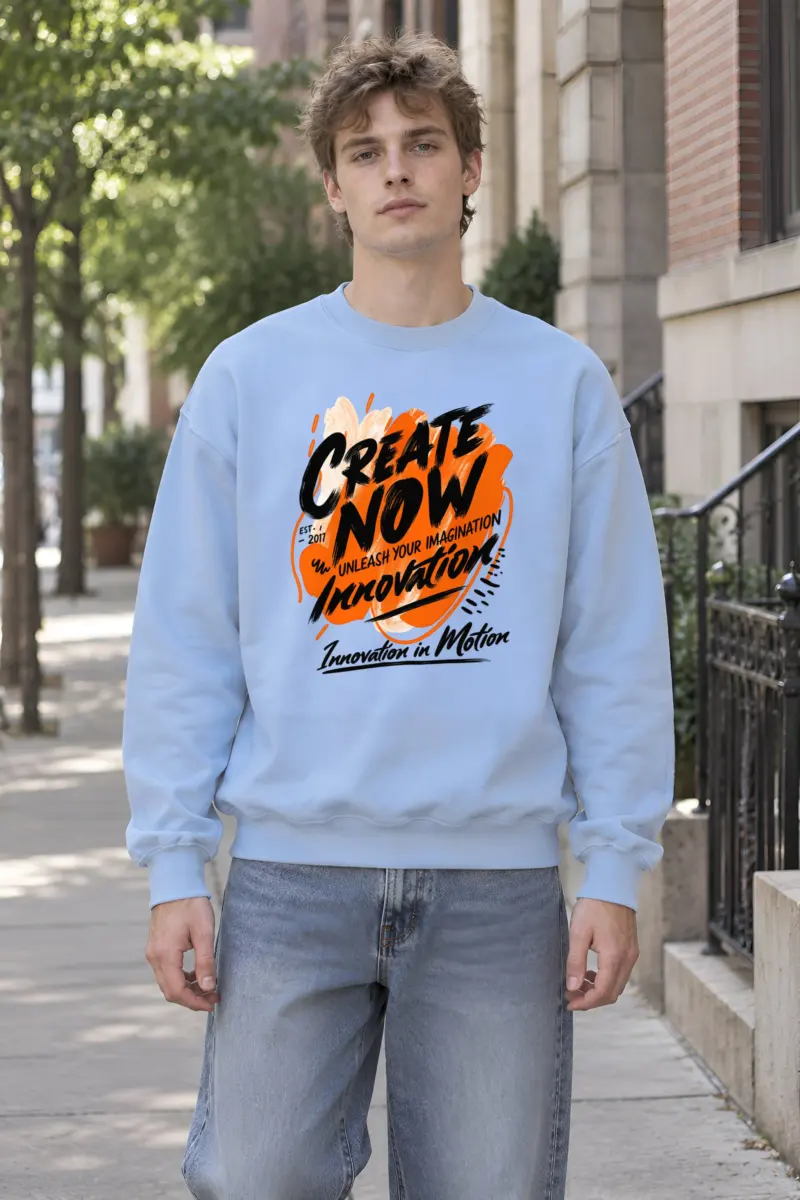 "Create Now" Heavy Blend Unisex Crewneck Sweatshirt