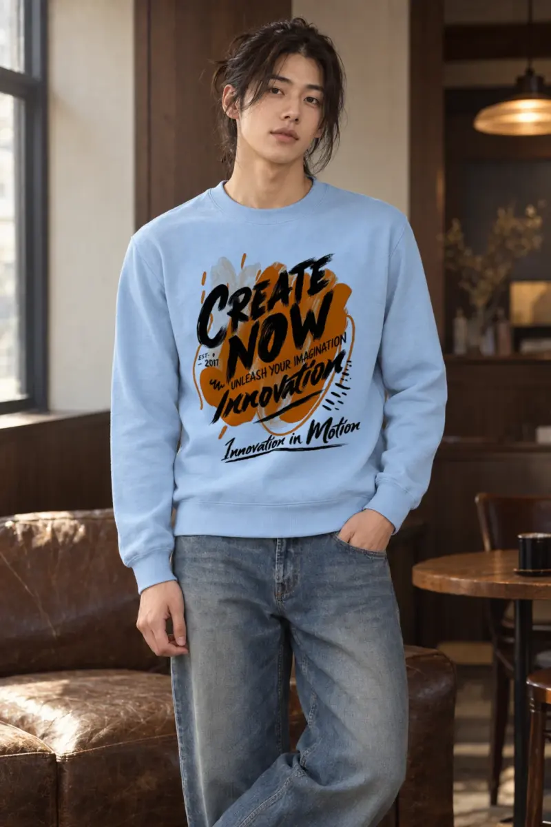 "Create Now" Heavy Blend Unisex Crewneck Sweatshirt