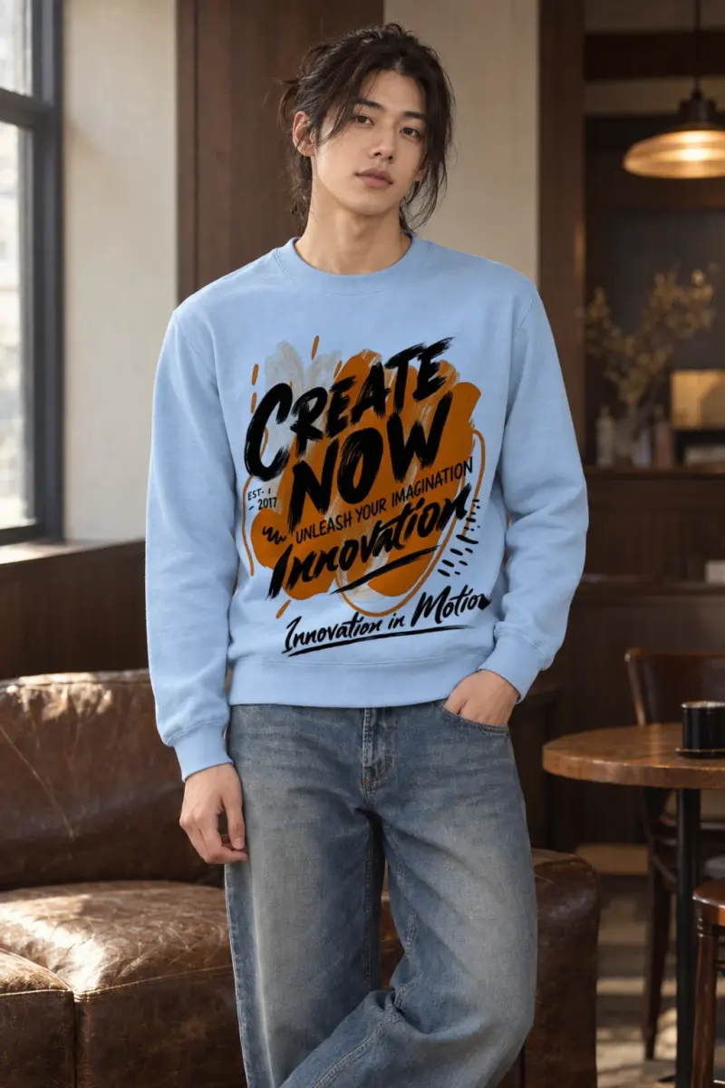 "Create Now" Heavy Blend Unisex Crewneck Sweatshirt