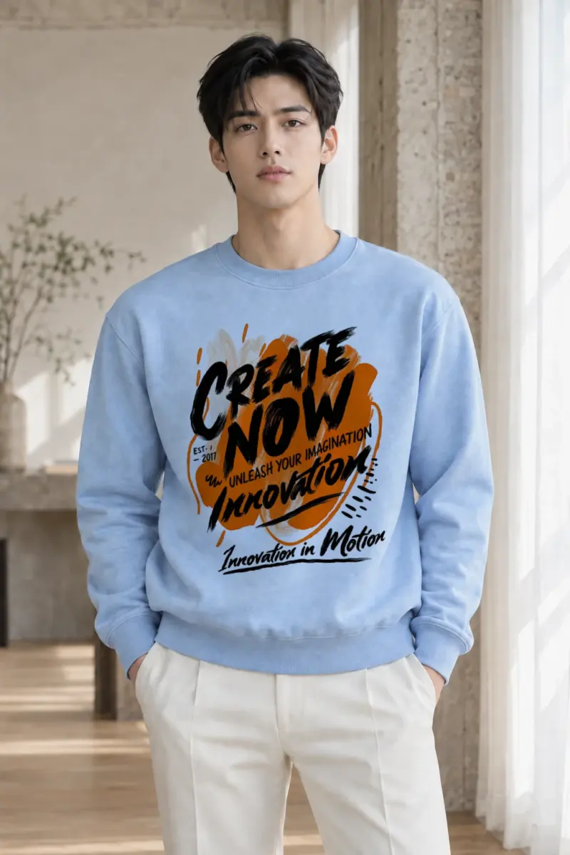 "Create Now" Heavy Blend Unisex Crewneck Sweatshirt | Gildan 18000