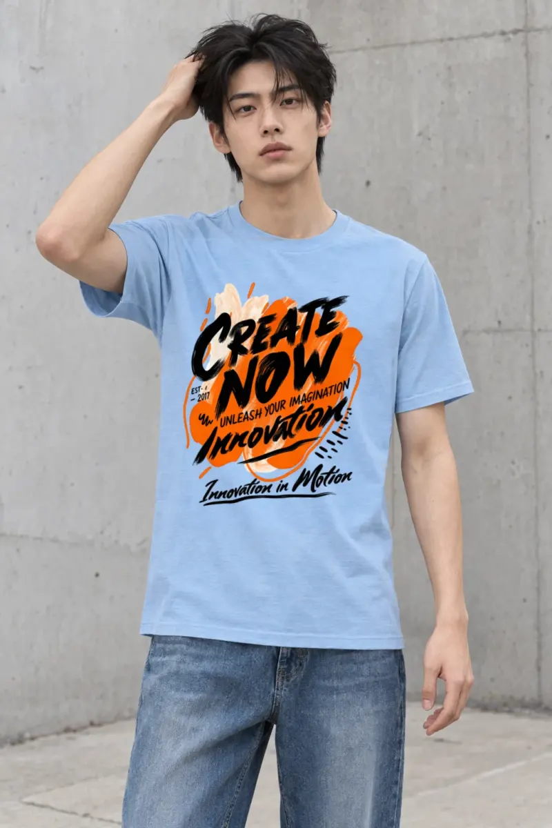 "Create Now" Heavyweight Unisex Crewneck T-shirt
