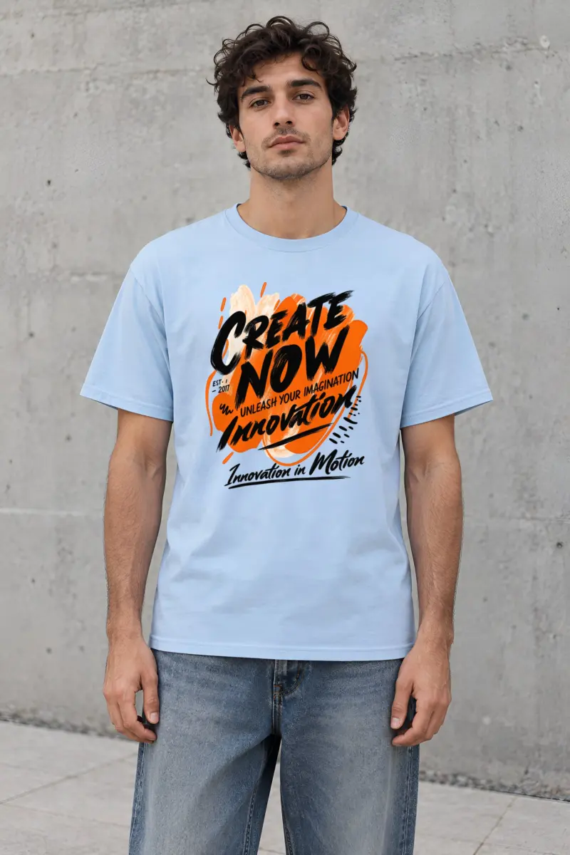 "Create Now" Heavyweight Unisex Crewneck T-shirt