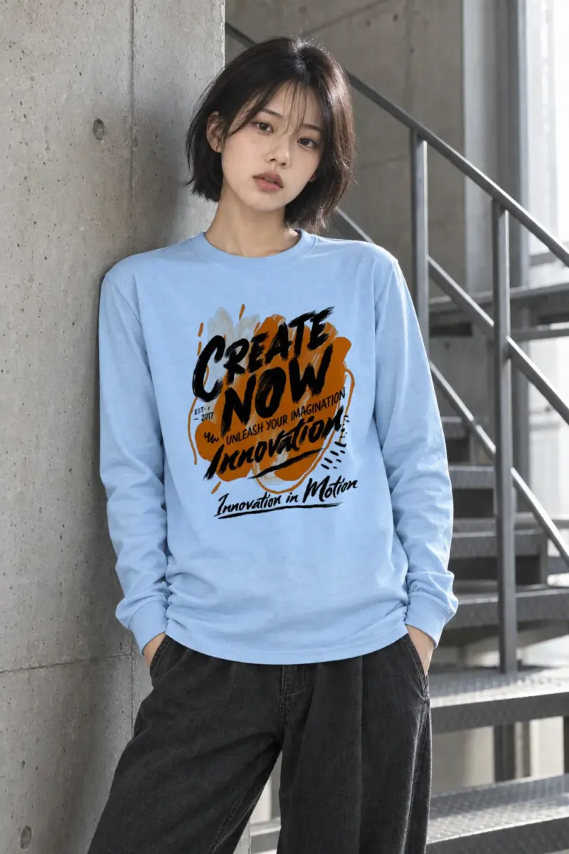 "Create Now" Unisex Longsleeve T-shirt
